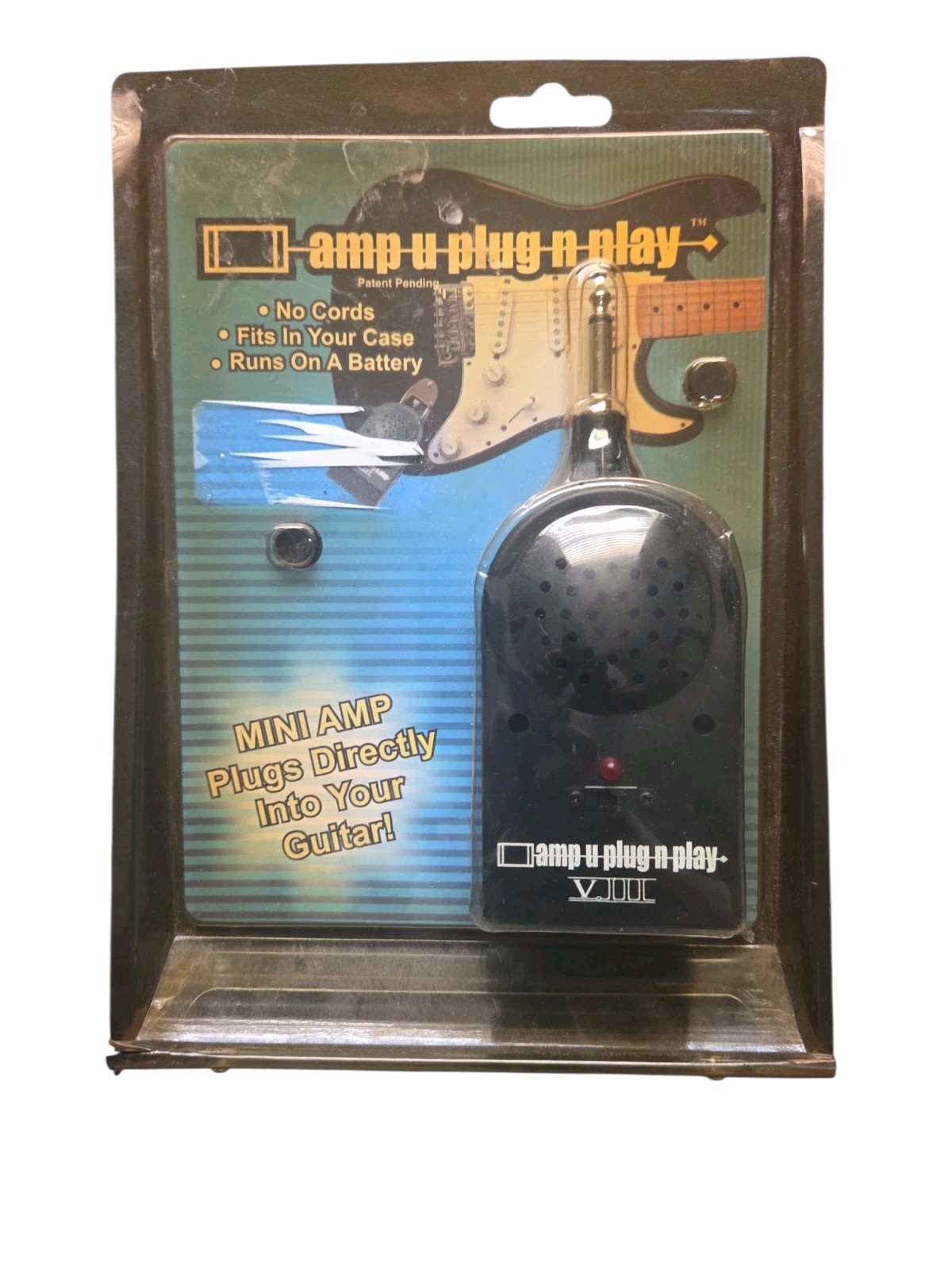 Amp-U-Plug-N-Play Mini Guitar Amplifier Runs on a Battery - NEW In Package Amp-U-Plug-N-Play Mini Guitar Amplifier Runs on a Battery - NEW In Package
