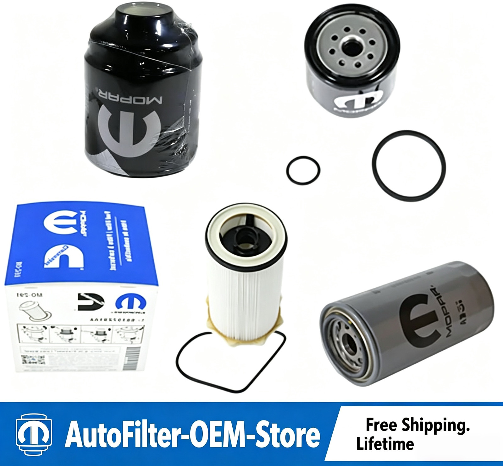 2011-2018 RAM 2500 3500 4500 5500 6.7L DIESEL OIL FUEL FILTER KIT MOPAR OEM 2011-2018 RAM 2500 3500 4500 5500 6.7L DIESEL OIL FUEL FILTER KIT MOPAR OEM