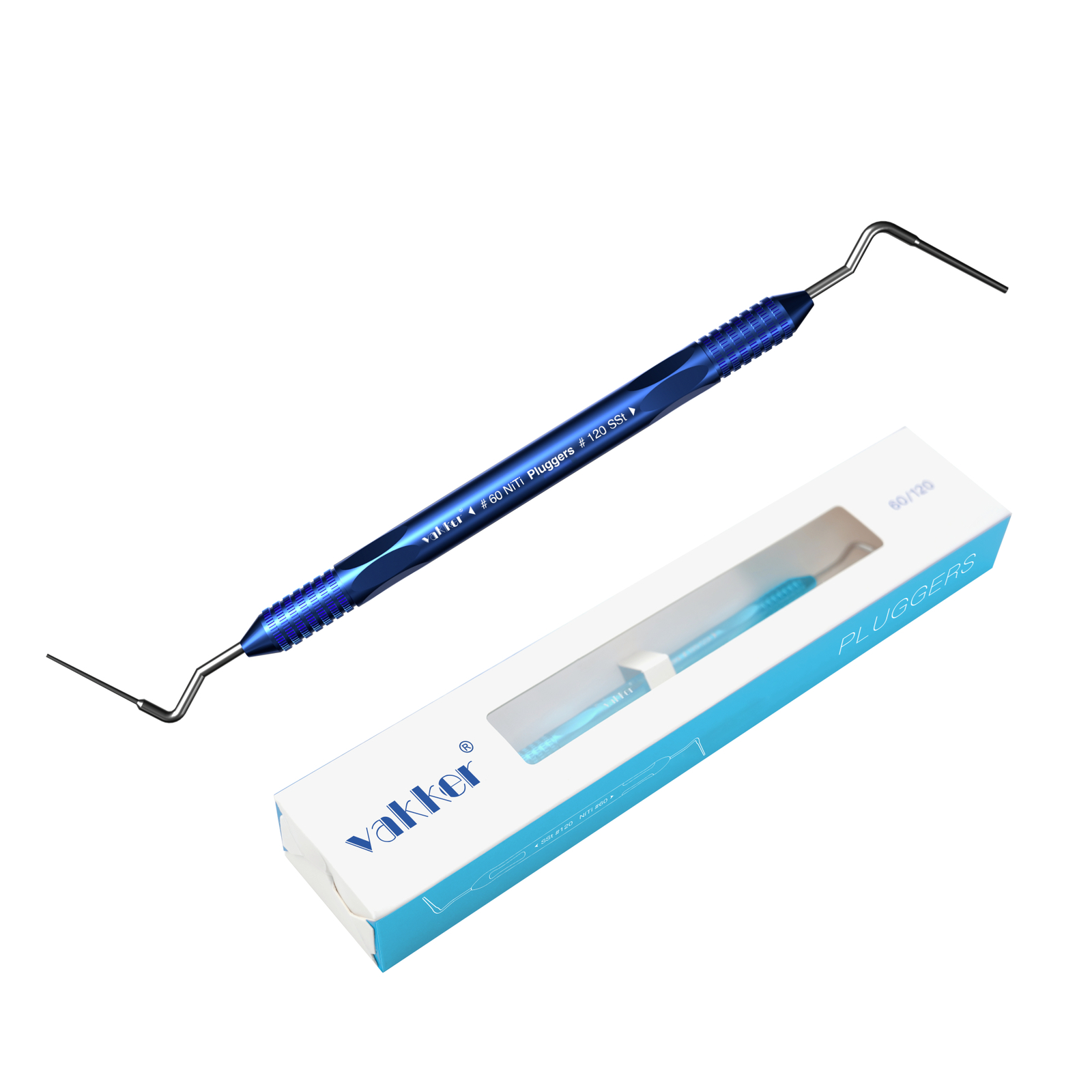 VAKKER Dental Endo Condenser Gutta Percha Tips NITI Stainless Hand Plugger Set VAKKER Dental Endo Condenser Gutta Percha Tips NITI Stainless Hand Plugger Set