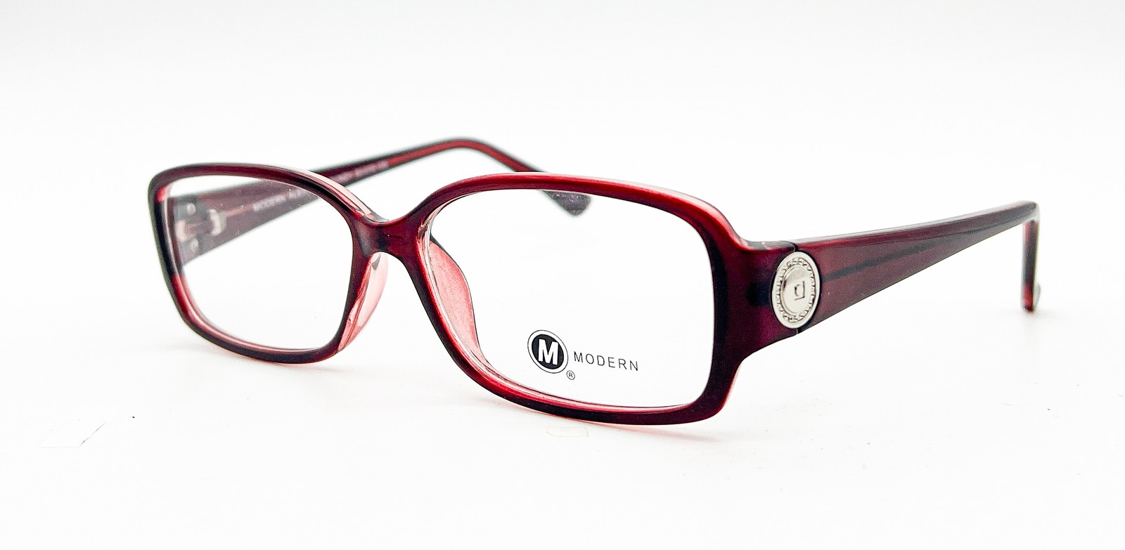NEW MODERN ALEXIS BURGUNDY AUTHENTIC EYEGLASSES 55-15-135