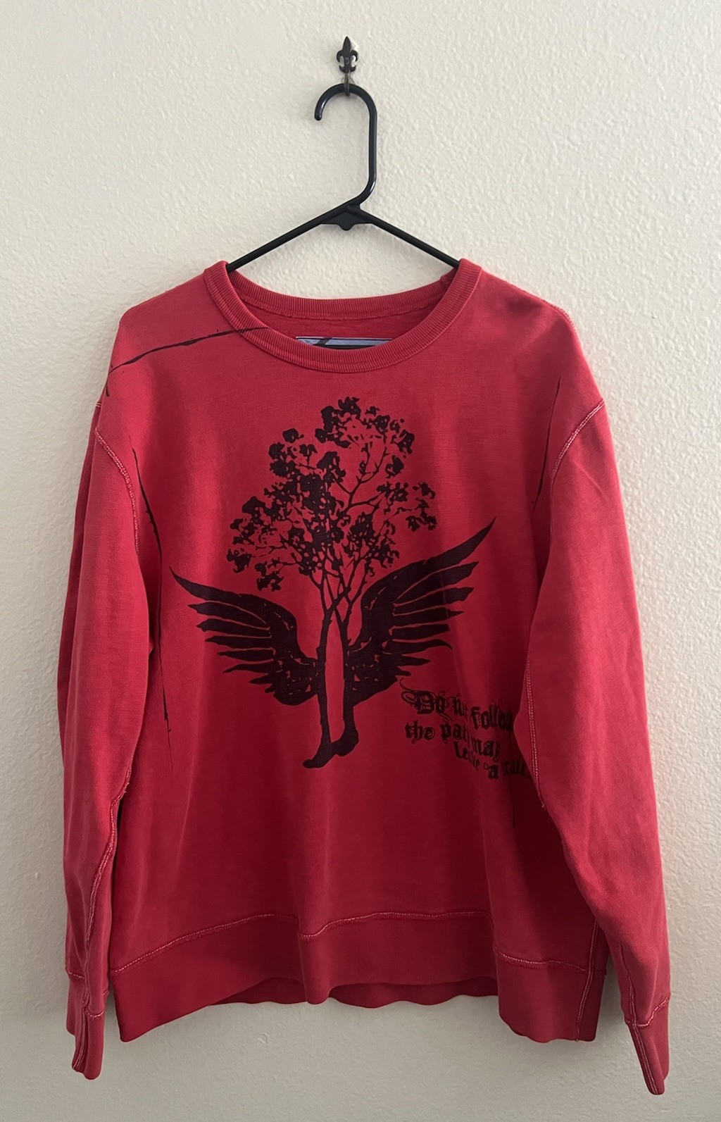 Vintage Y2K Gap Brand Men’s Red Sweatshirt Holiday Preppy Aesthetic