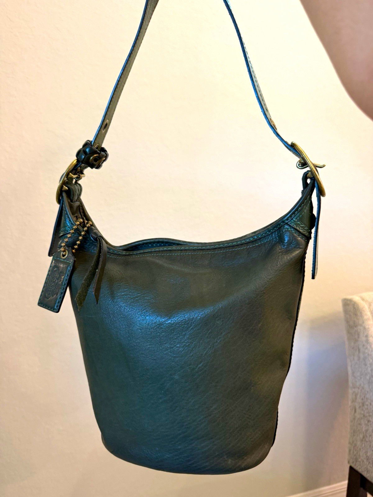 Coach forest green bleeker duffle bag made in 2007 Coach forest green bleeker duffle bag made in 2007