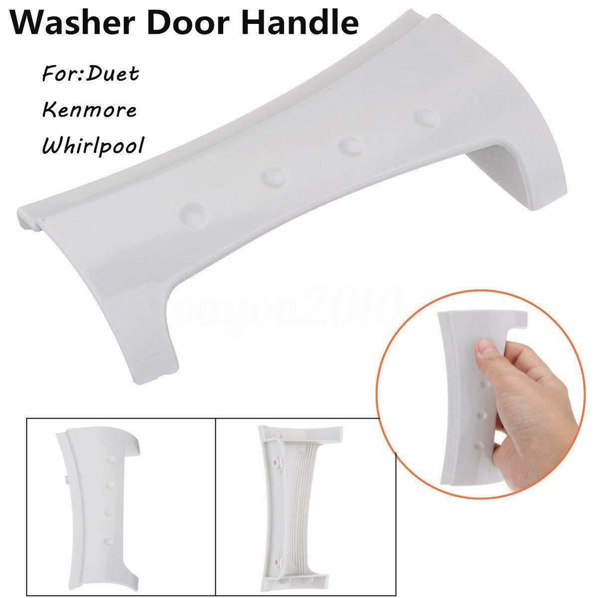 Front Load Washer Door Handle for Whirlpool GHW9100LW2 GHW9200LW GHW9300PW4