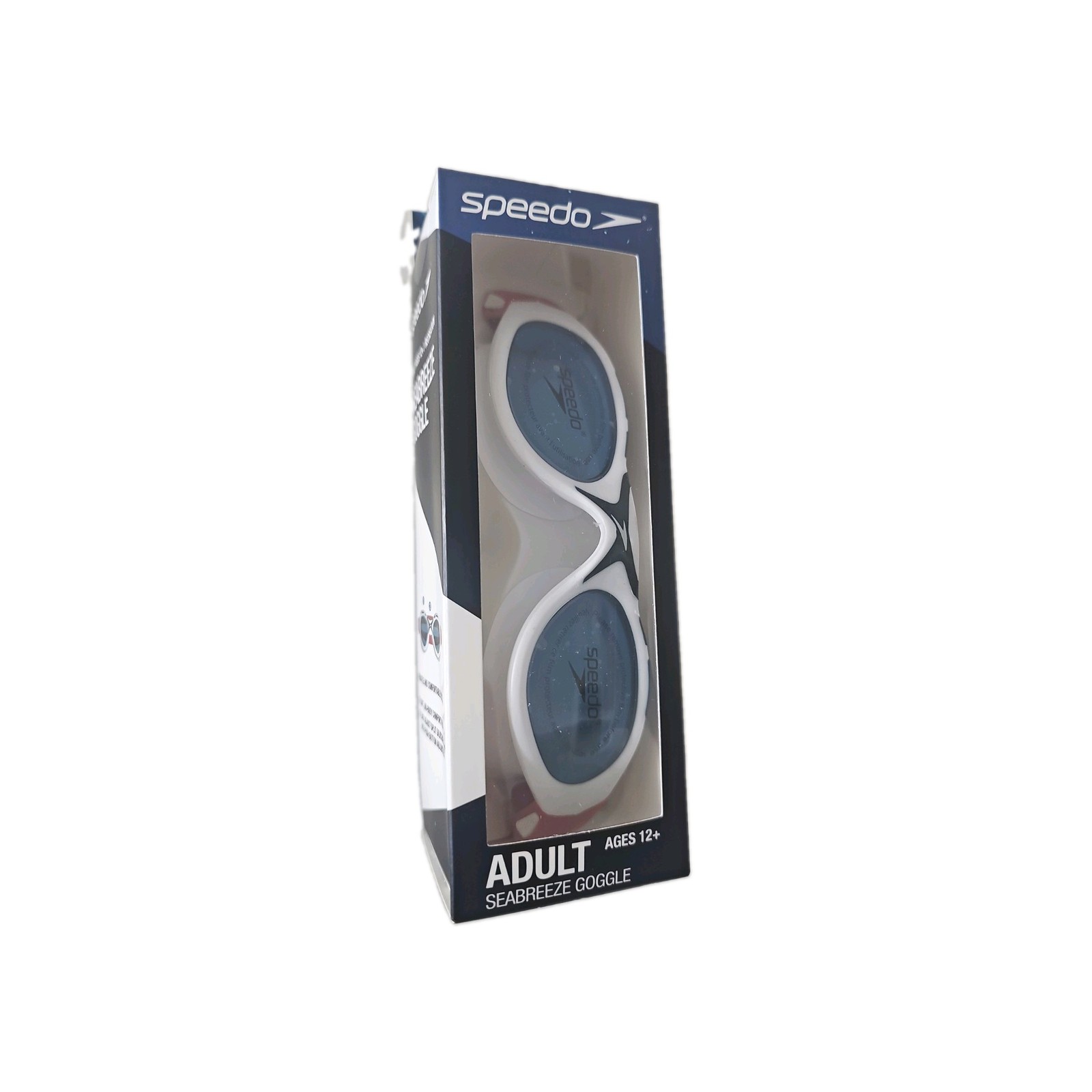 Speedo Adult Seabreeze Goggle Antifog Lenses - UV Protection Ages 12+