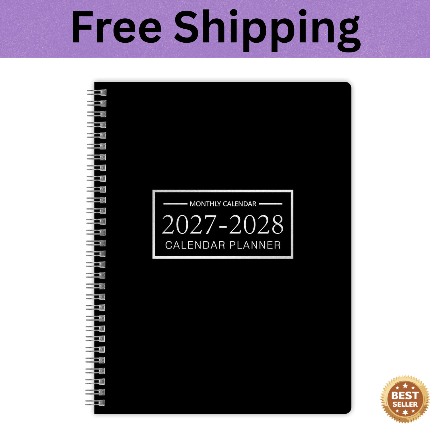2027-2028 Monthly Planner, Jan 2027-Dec 2028, A4 2027 - Dec Black 2027-2028 Monthly Planner, Jan 2027-Dec 2028, A4 2027 - Dec Black