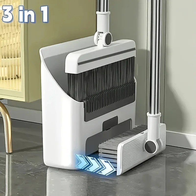 3in 1 Broom and Dustpan Set Floor Brush Long-handled Broom And Dustpan For Home 3in 1 Broom and Dustpan Set Floor Brush Long-handled Broom And Dustpan For Home