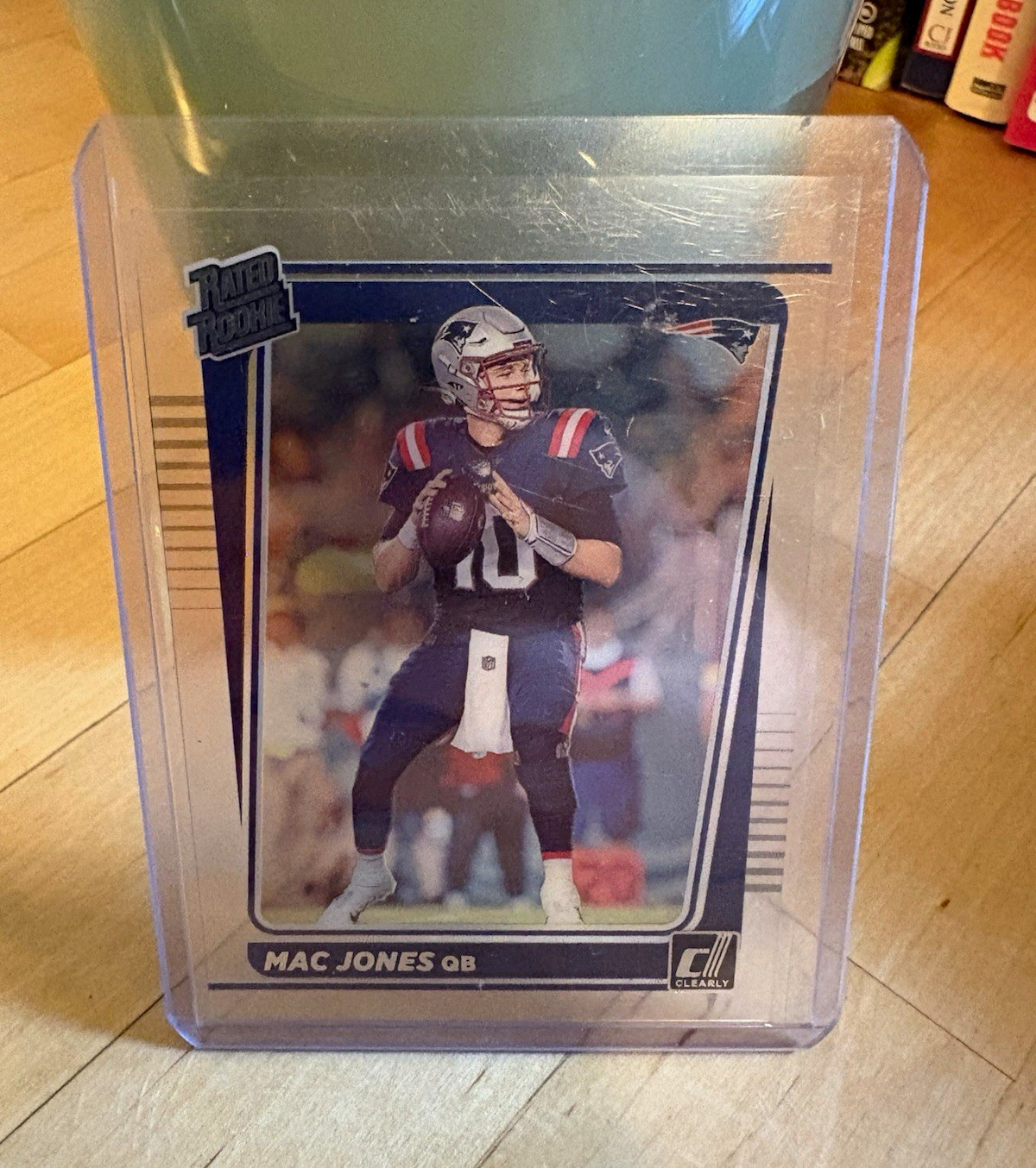 Panini 2021 Clearly Donruss Rated Rookie Mac Jones Patriots #55 Gold RC Panini 2021 Clearly Donruss Rated Rookie Mac Jones Patriots #55 Gold RC