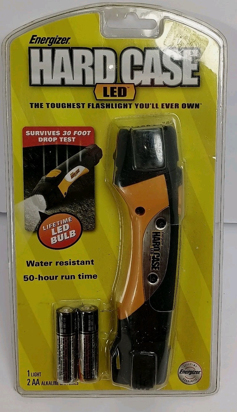 Energizer Hard Case Work Flashlight 1 LED NOS Dead Stock Energizer Hard Case Work Flashlight 1 LED NOS Dead Stock