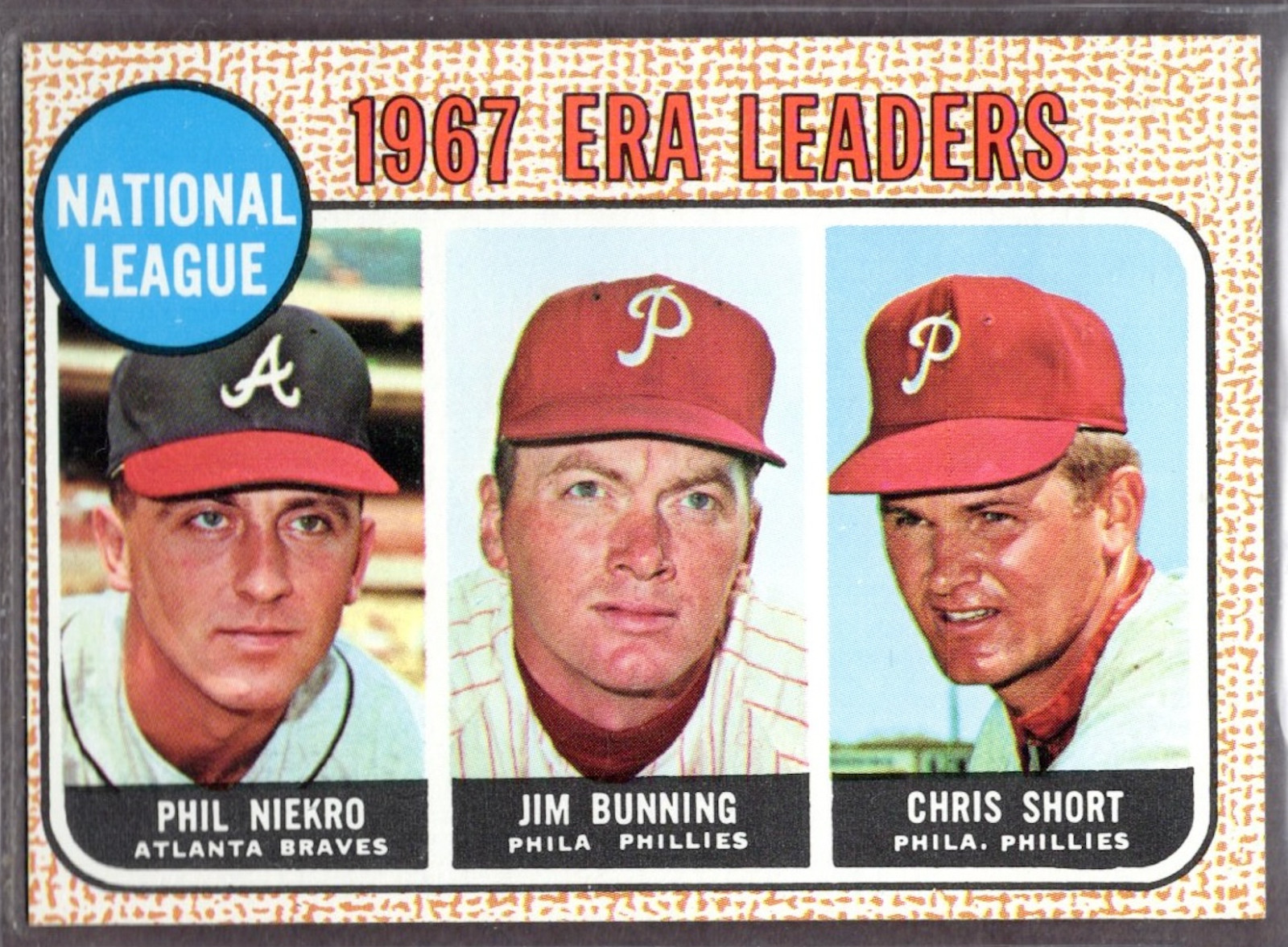 1968 Topps Set-Break #7 NL Leaders/Niekro/Bunning/Short NR-MINT *JAYSACE* 1968 Topps Set-Break #7 NL Leaders/Niekro/Bunning/Short NR-MINT *JAYSACE*