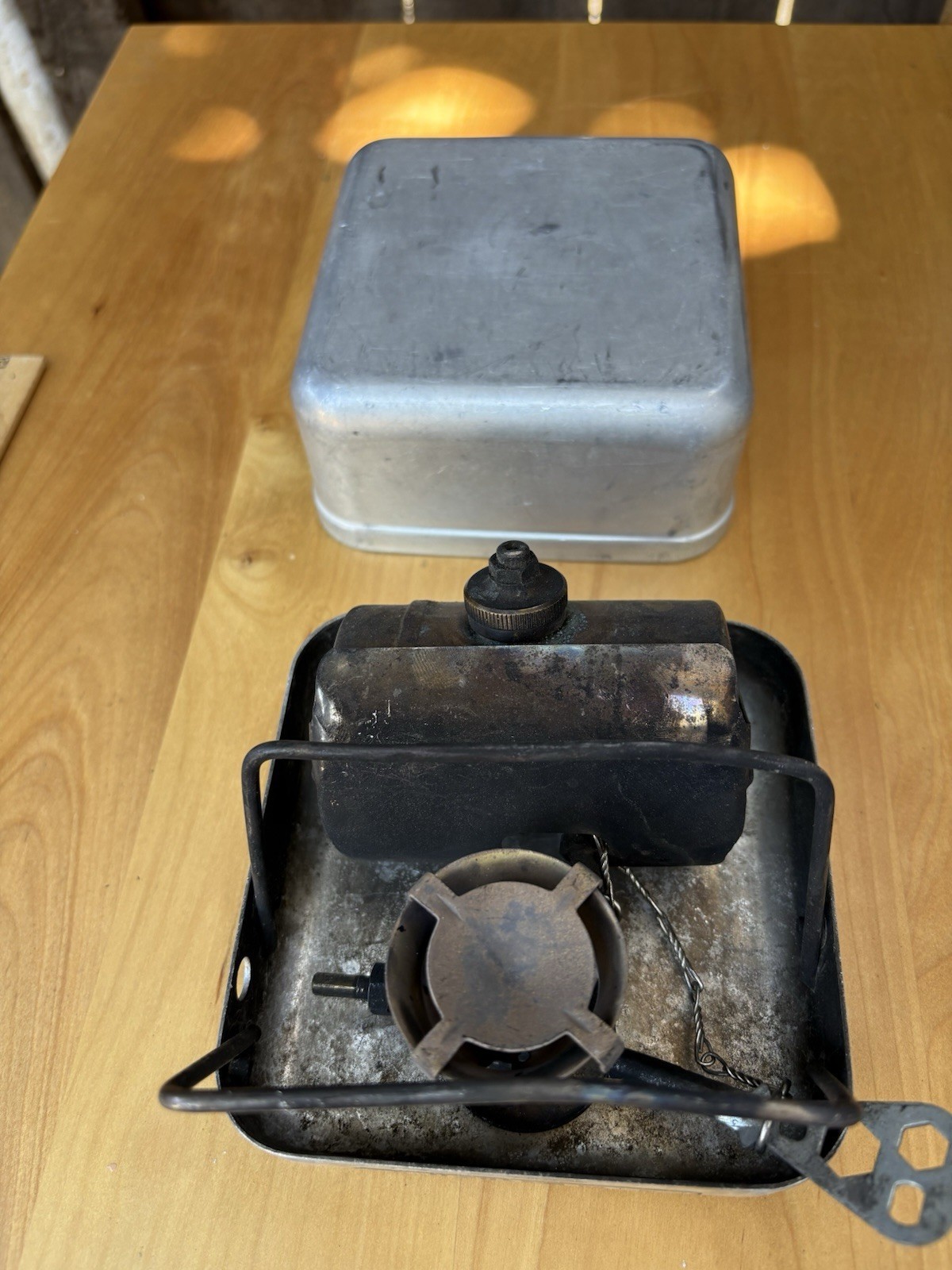 Vintage Optimus 99 Single Burner Gasoline Camping Stove Sweden Backpack