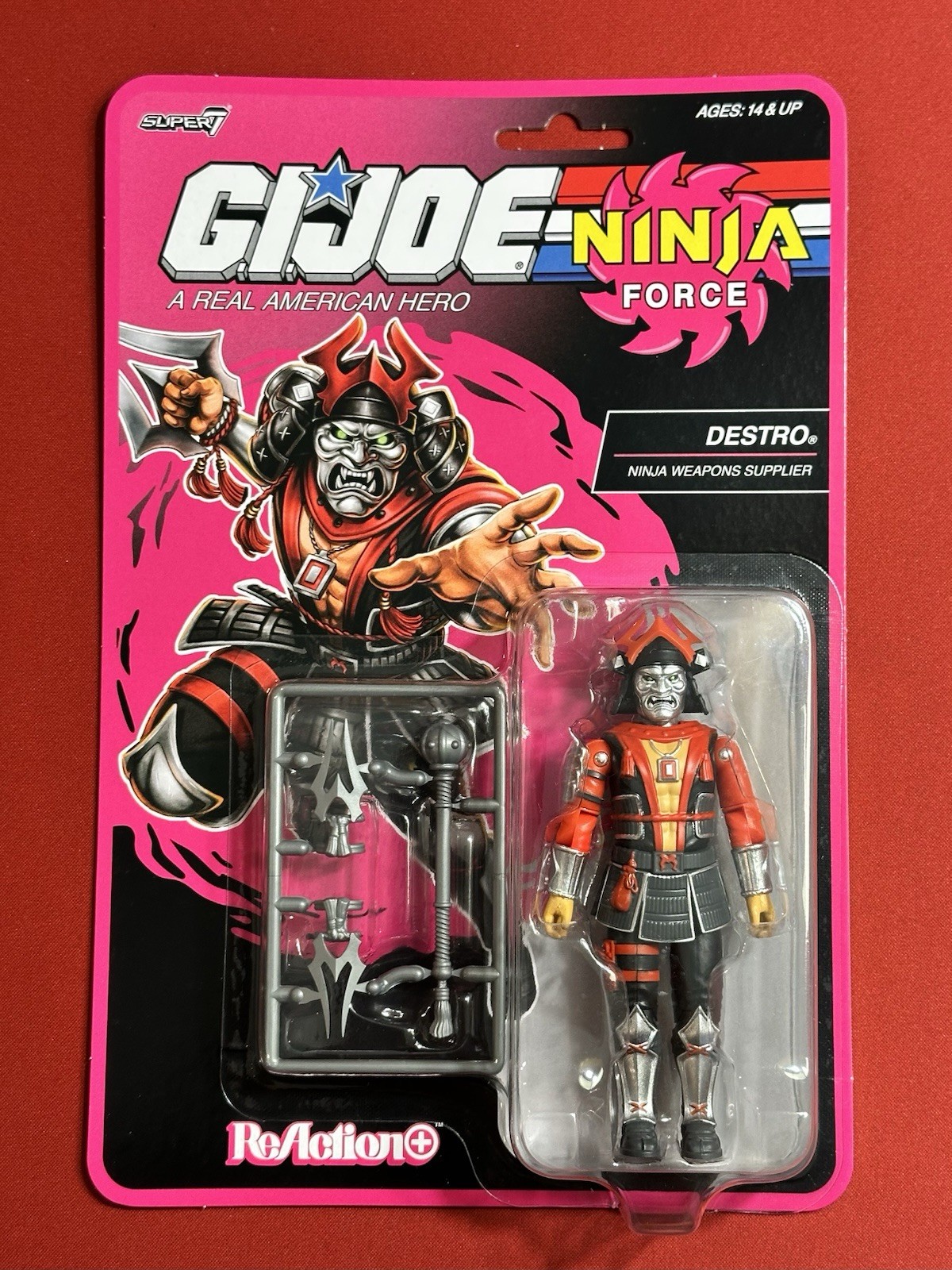 GI Joe Cobra Super7 Reaction Plus Ninja Force Destro O-RING 2026 New in Hand