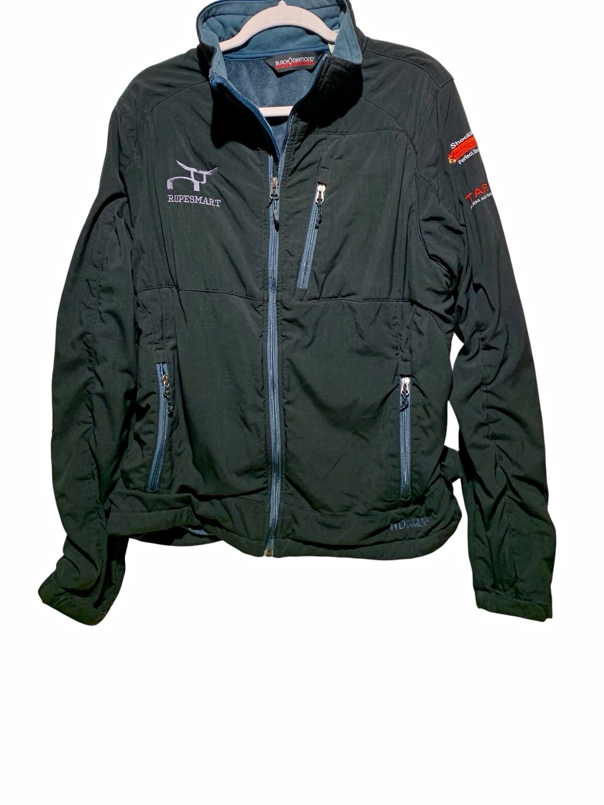 Women’s Black Diamond Pro Rodeo Sponsored Zip Front Jacket Sz XL Women’s Black Diamond Pro Rodeo Sponsored Zip Front Jacket Sz XL