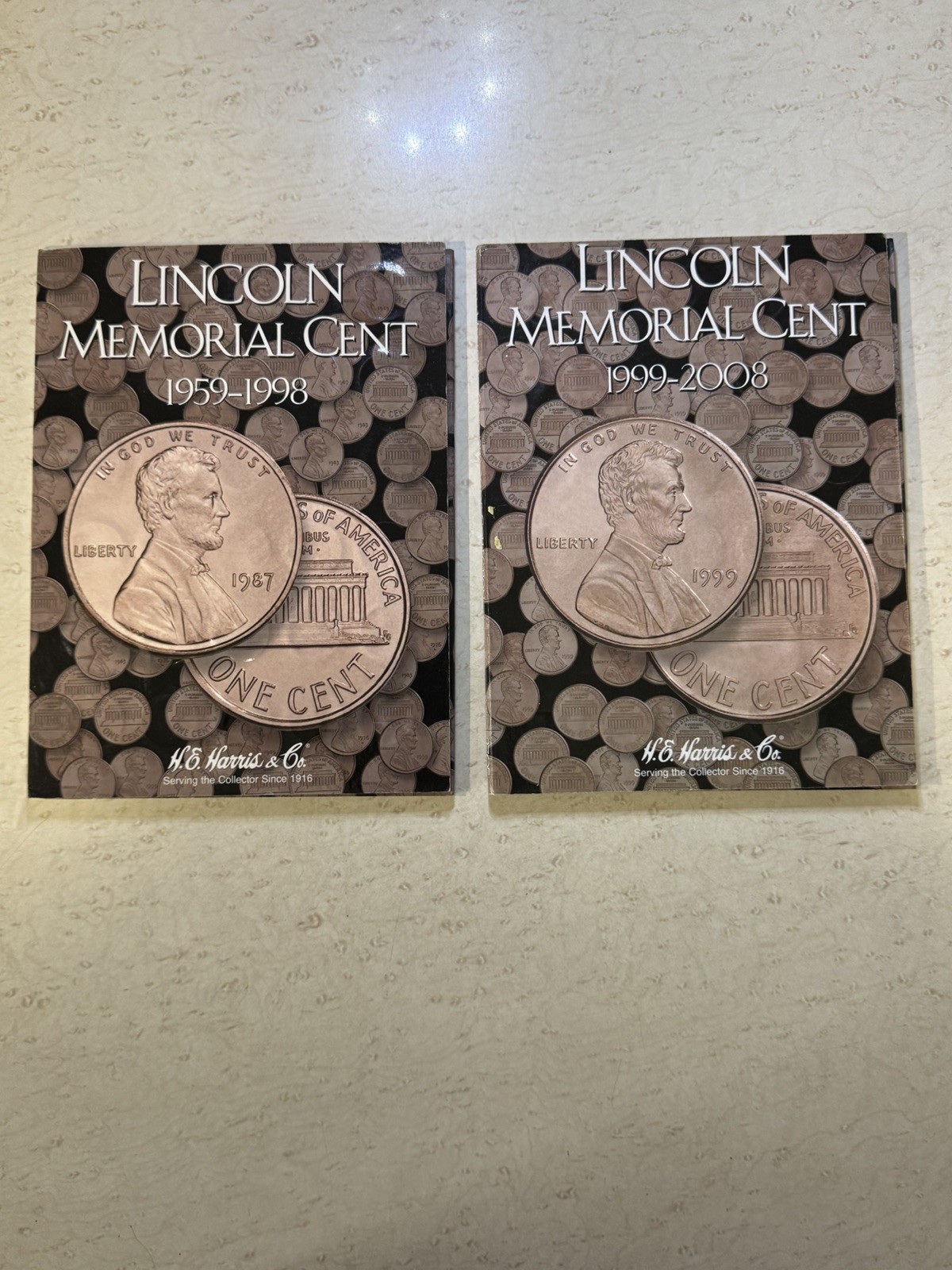 116 Coin Lincoln Cent Collection 1959-2010 Memorial Harris Folders P D S Lot
