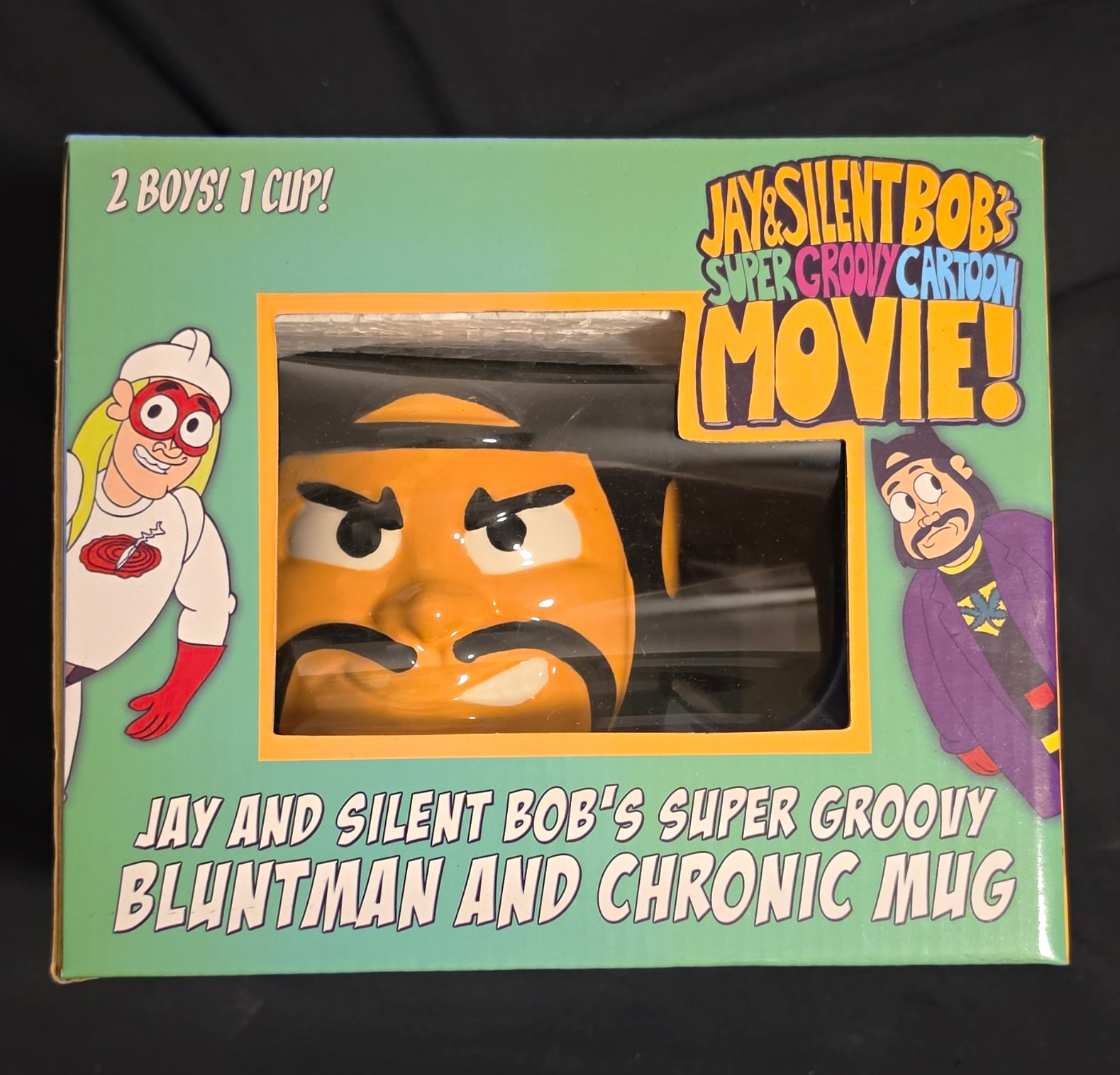 Jay and Silent Bob Super Groovy Bluntman and Chronic Movie Mug Jay and Silent Bob Super Groovy Bluntman and Chronic Movie Mug