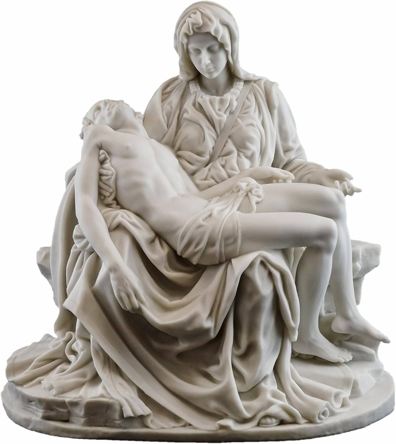 Michelangelo's La Pieta Statue - 10-Inch Premium Cold-Cast Marble Replica Michelangelo's La Pieta Statue - 10-Inch Premium Cold-Cast Marble Replica
