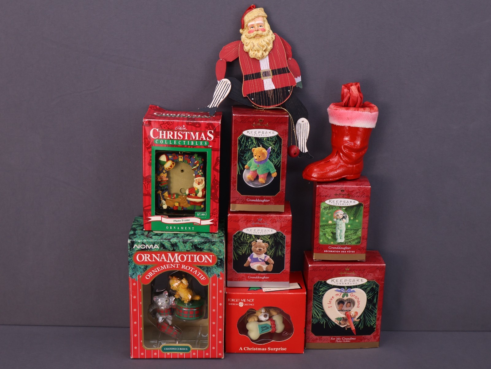 Hallmark Keepsake & Other Ornament Lot 9 Pcs Santa, Animal, People, Photo holder Hallmark Keepsake & Other Ornament Lot 9 Pcs Santa, Animal, People, Photo holder