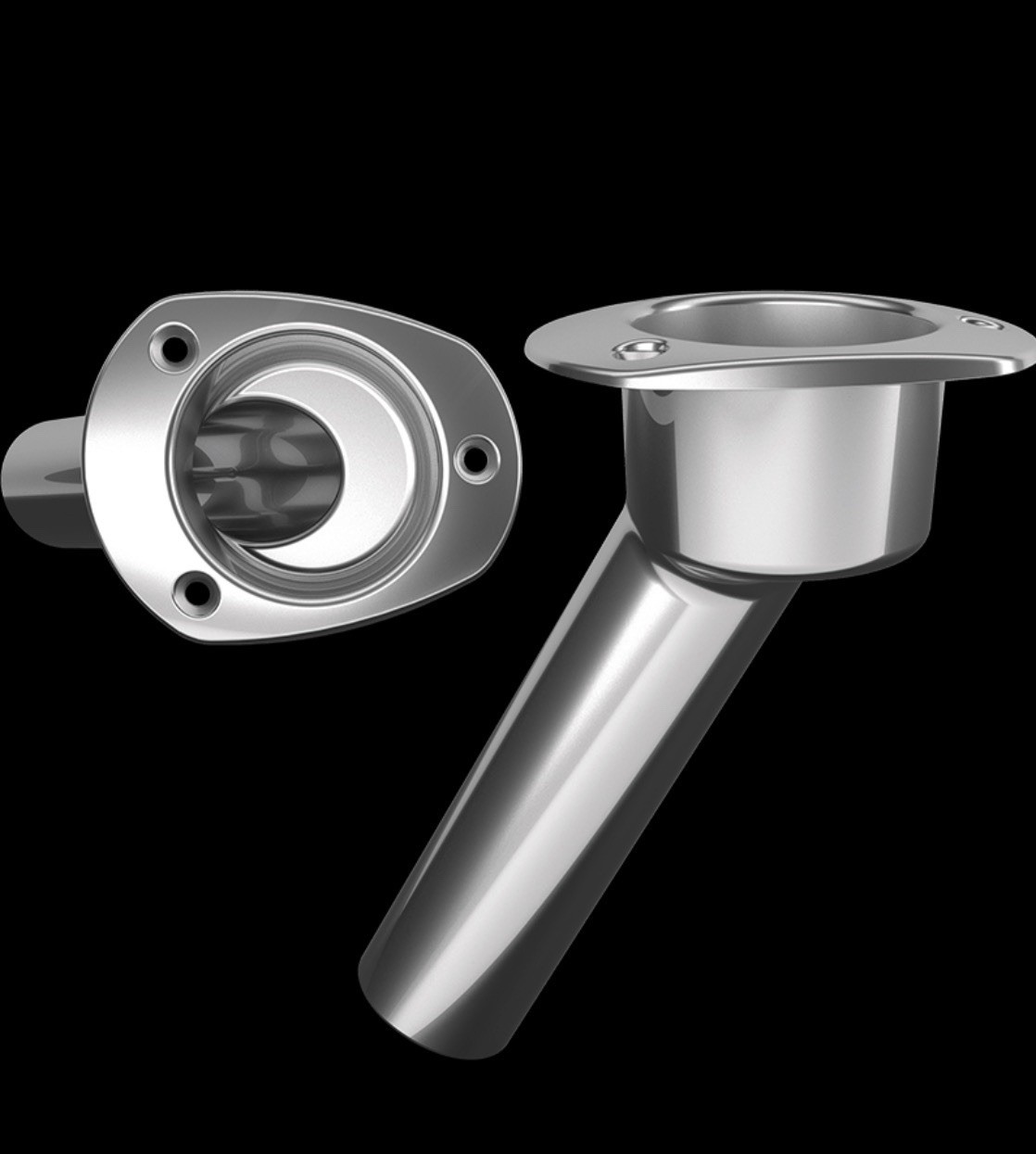 MATE SERIES Stainless Fishing Rod Holder Oval 30” No Drain MATE SERIES Stainless Fishing Rod Holder Oval 30” No Drain