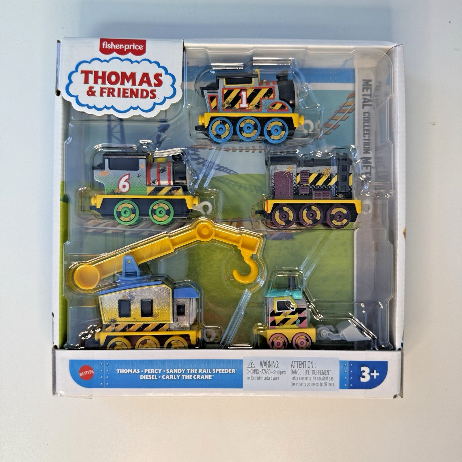 Thomas and Friends Metal Construction Crew 5pc Train Pack All Engines Go NIB