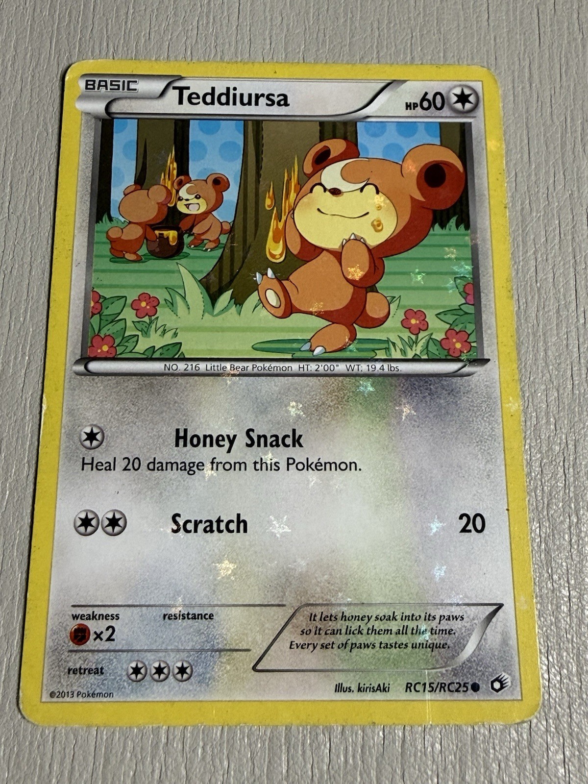 Teddiursa RC15/RC25 Legendary Treasures: Radiant Collection Holo Teddiursa RC15/RC25 Legendary Treasures: Radiant Collection Holo