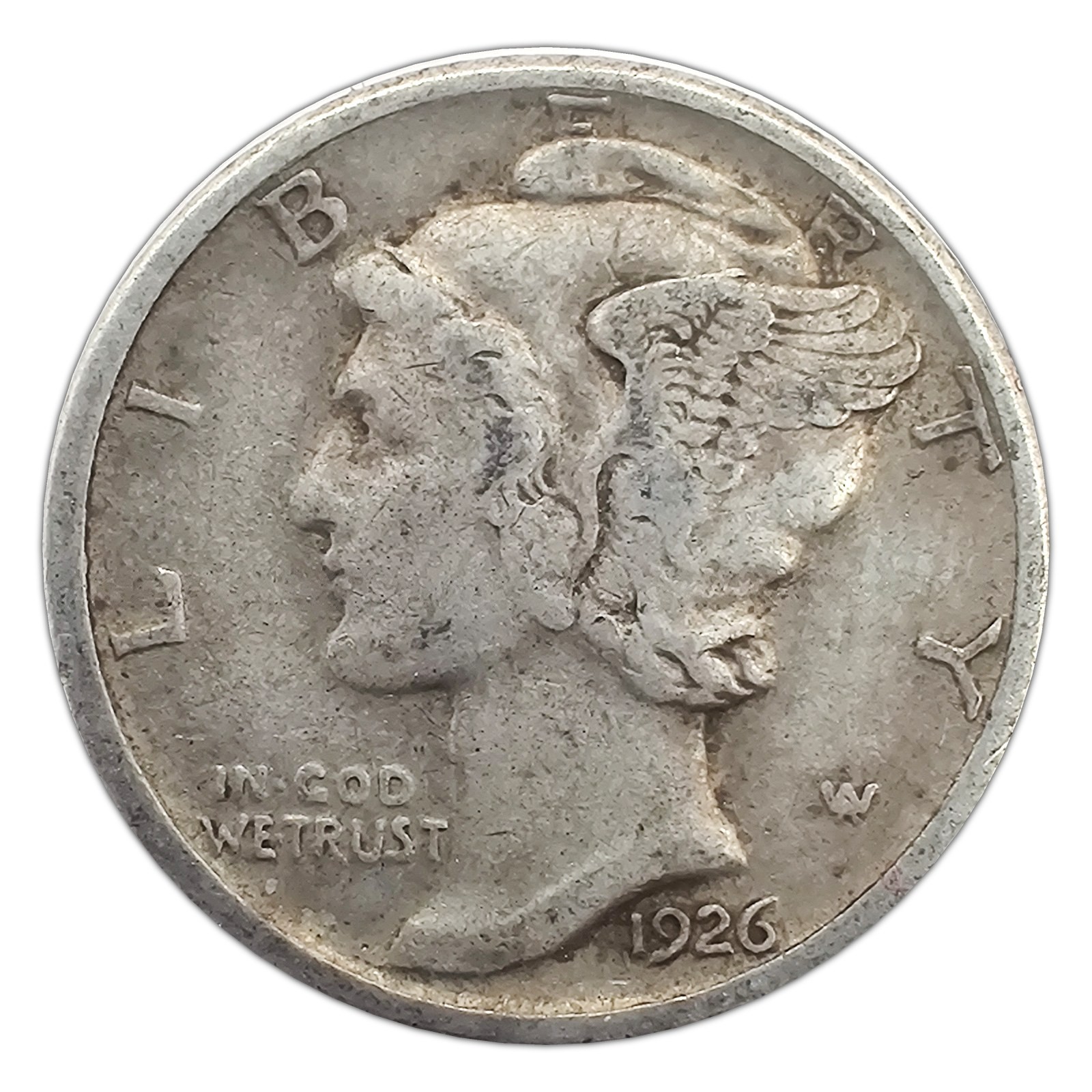 1926-D Mercury Dime VF Very Fine 90% Silver 1926-D Mercury Dime VF Very Fine 90% Silver