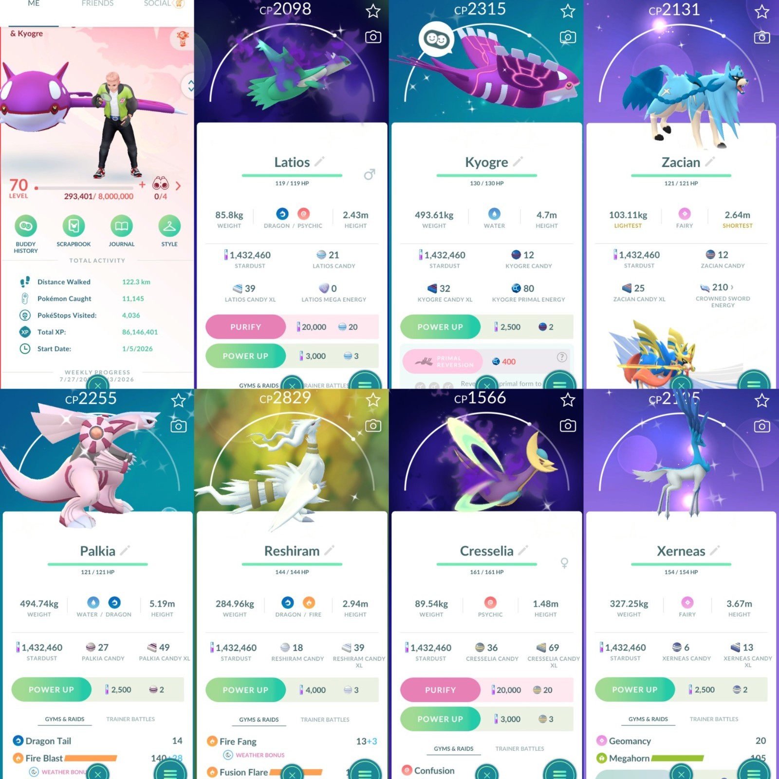 Pokemon Acc Go Lvl 70 170 Legendary /165 Shiny /15 Perfect Pokemon Acc Go Lvl 70 170 Legendary /165 Shiny /15 Perfect