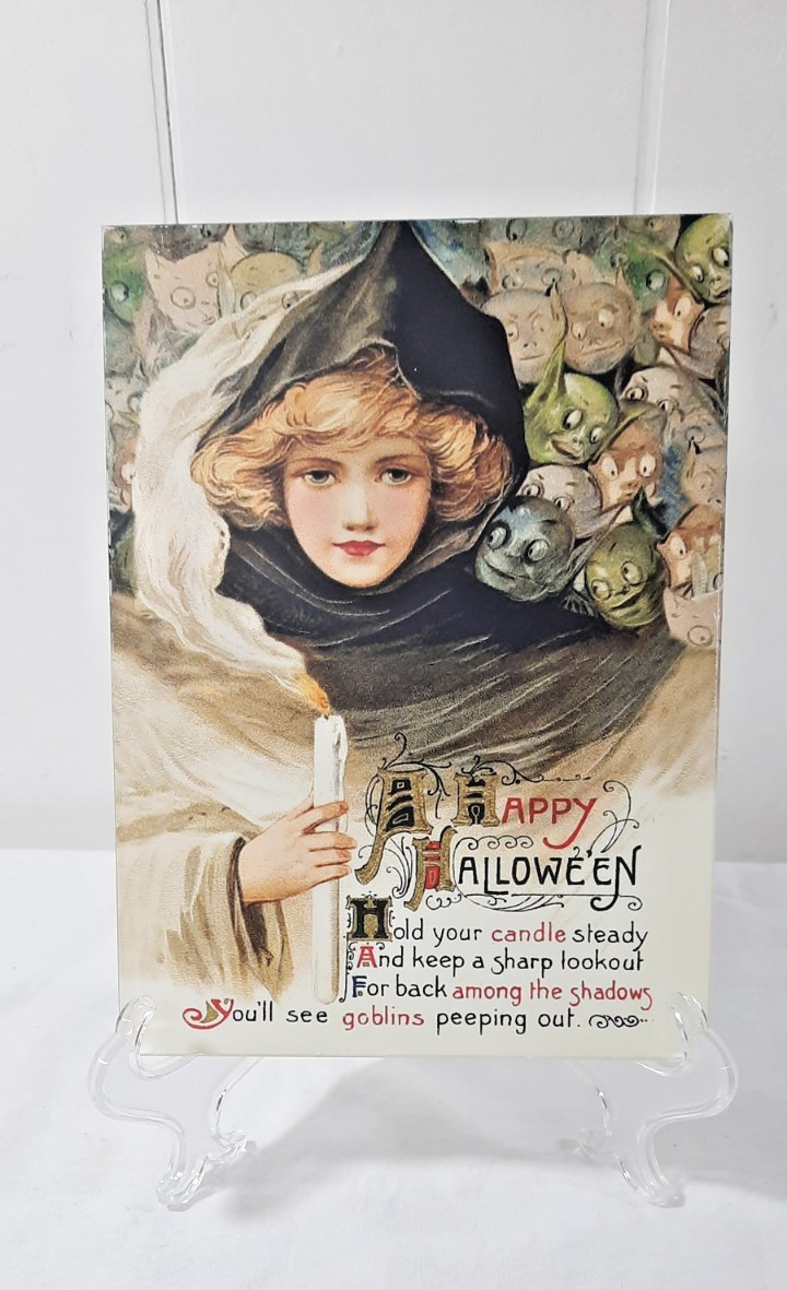 Halloween Reverse Glass Transfer Witch   John Winsch Sam Schmucker 6x8