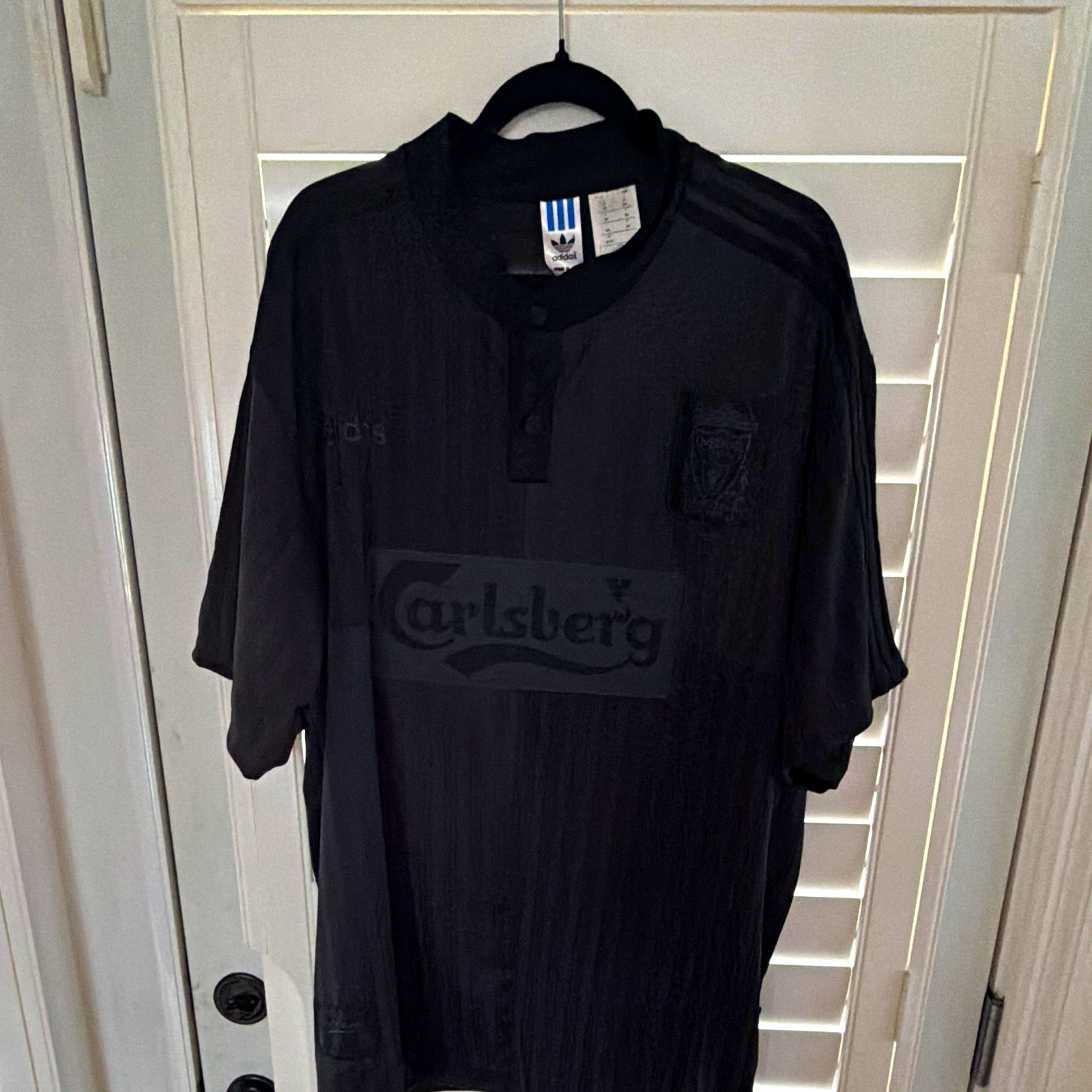 Authentic adidas Liverpool FC Black Soccer Jersey 3XL Short Sleeve Polyester Authentic adidas Liverpool FC Black Soccer Jersey 3XL Short Sleeve Polyester
