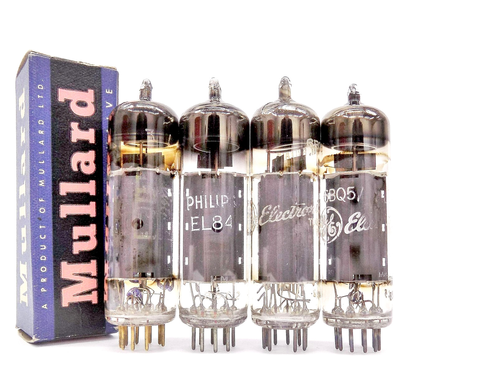 4 Nice Tested Vintage Mullard-Made 6BQ5/EL84 4 Nice Tested Vintage Mullard-Made 6BQ5/EL84