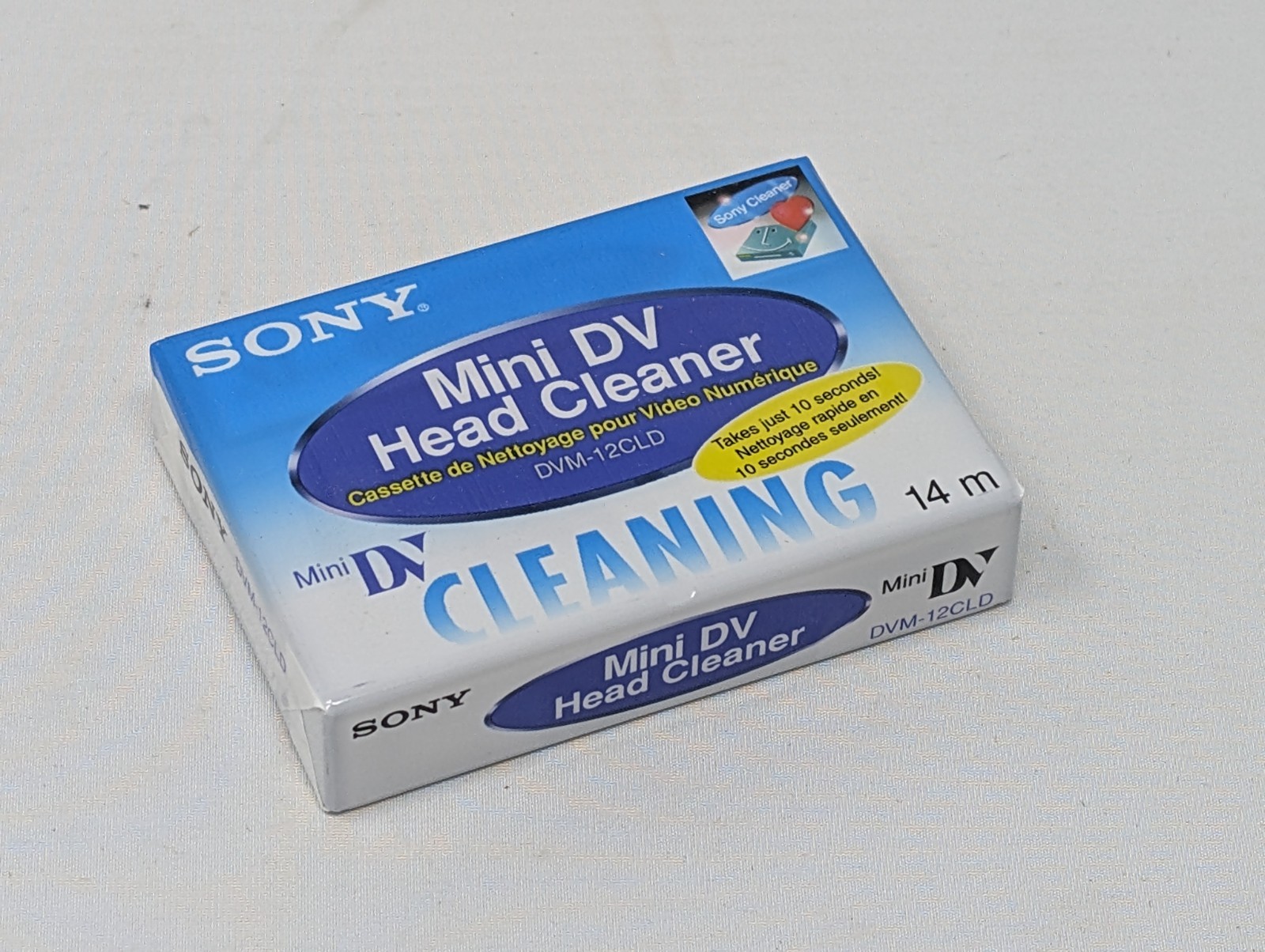 Sony DVM-12CLD MiniDV Head Cleaning Cassette Cleaner New Sealed NOS Sony DVM-12CLD MiniDV Head Cleaning Cassette Cleaner New Sealed NOS