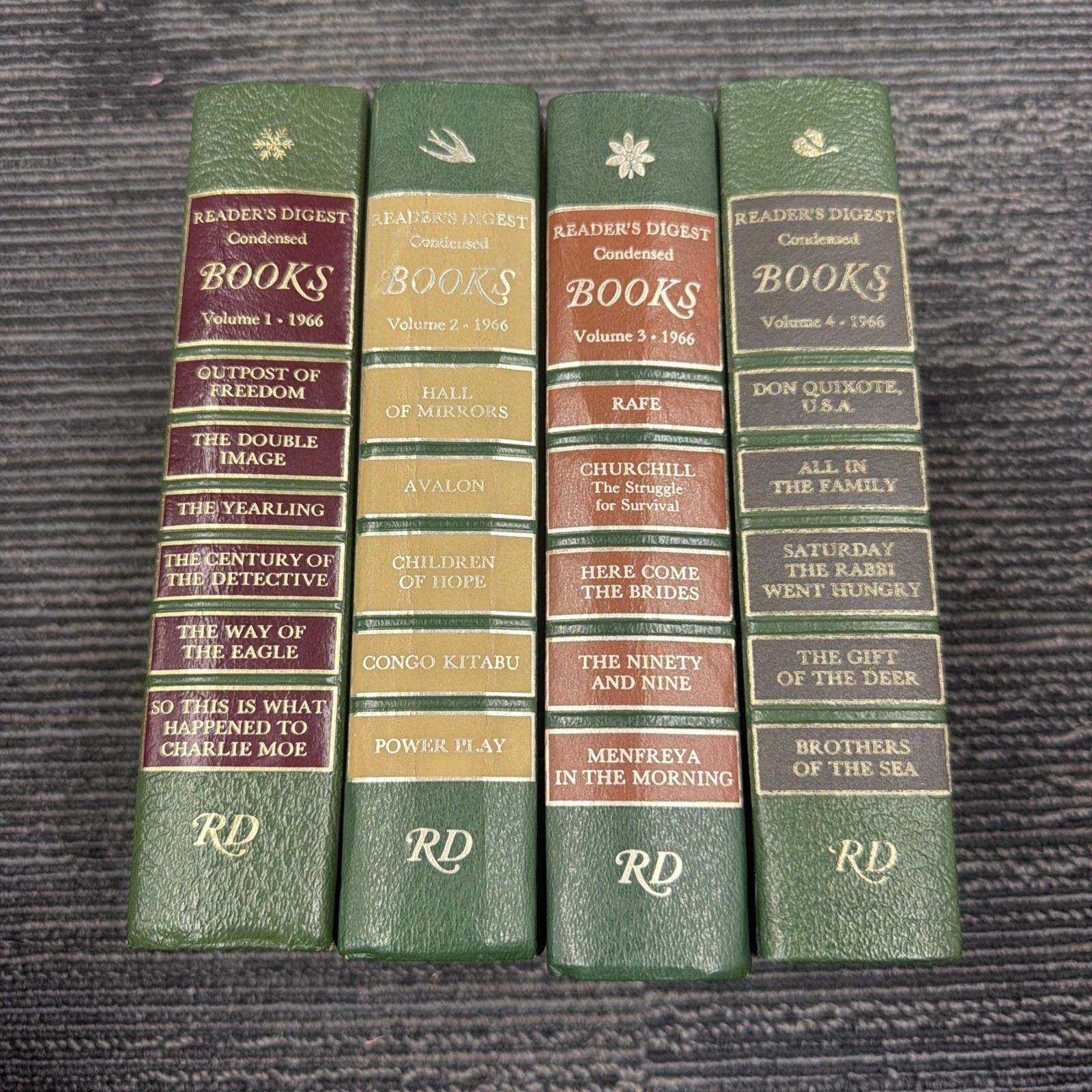 Vintage Readers Digest Condensed Books Lot of 4 Hardcover 1966 Volume 1,2,3,4 Vintage Readers Digest Condensed Books Lot of 4 Hardcover 1966 Volume 1,2,3,4