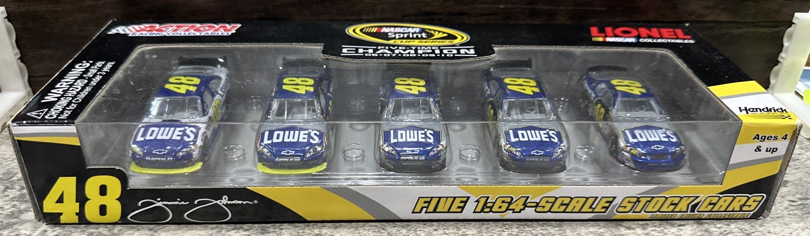 2010 Jimmie Johnson #48 Lowe\'s Championship 1/64 Action NASCAR Diecast 5 Car Set