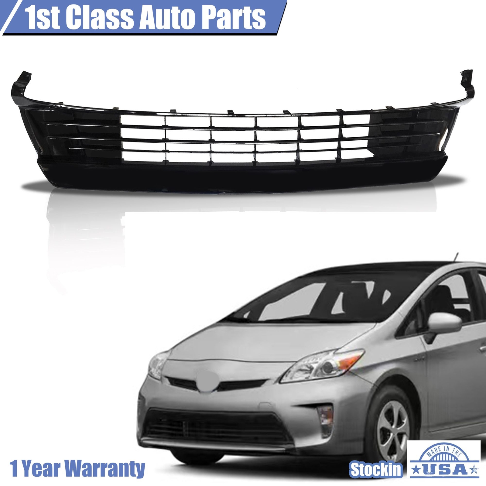 Front Bumper Face Bar Grille For 2012-2015 Toyota Prius TO1036161