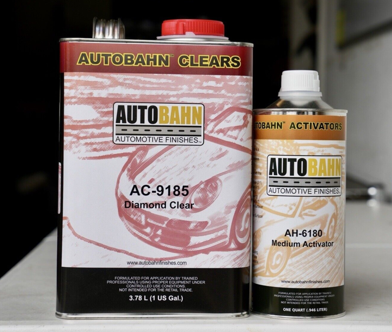 Autobahn AC-9185 Diamond 4:1 Urethane Clear Coat GALLON Kit User Friendly Clear Autobahn AC-9185 Diamond 4:1 Urethane Clear Coat GALLON Kit User Friendly Clear