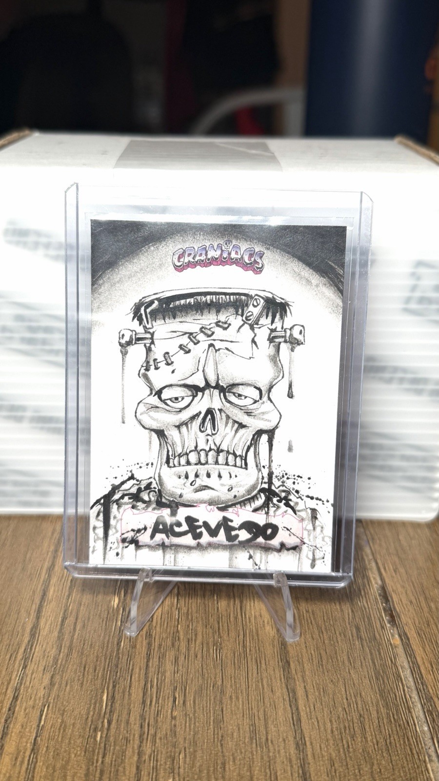 Craniacs Series 2 Sketch Card 1/1 By Artist Acevedo Craniacs Series 2 Sketch Card 1/1 By Artist Acevedo