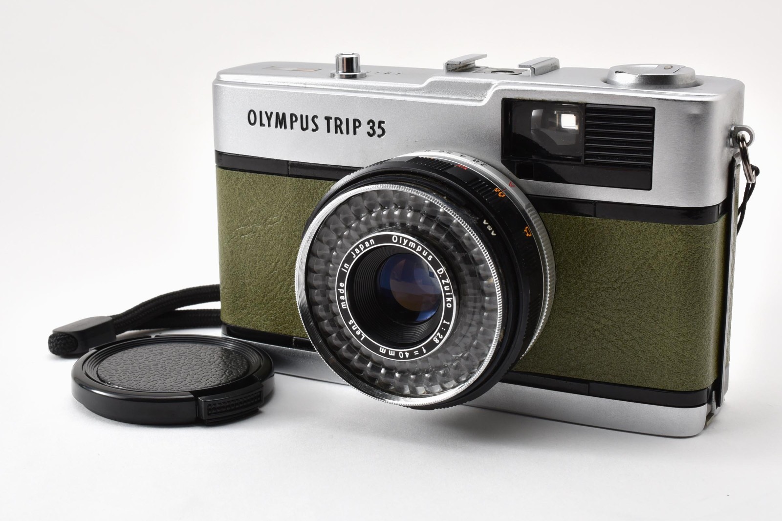 [N MINT+ Khaki] Olympus trip35 trip 35 35mm Point & Shoot Film Camera JAPAN #793