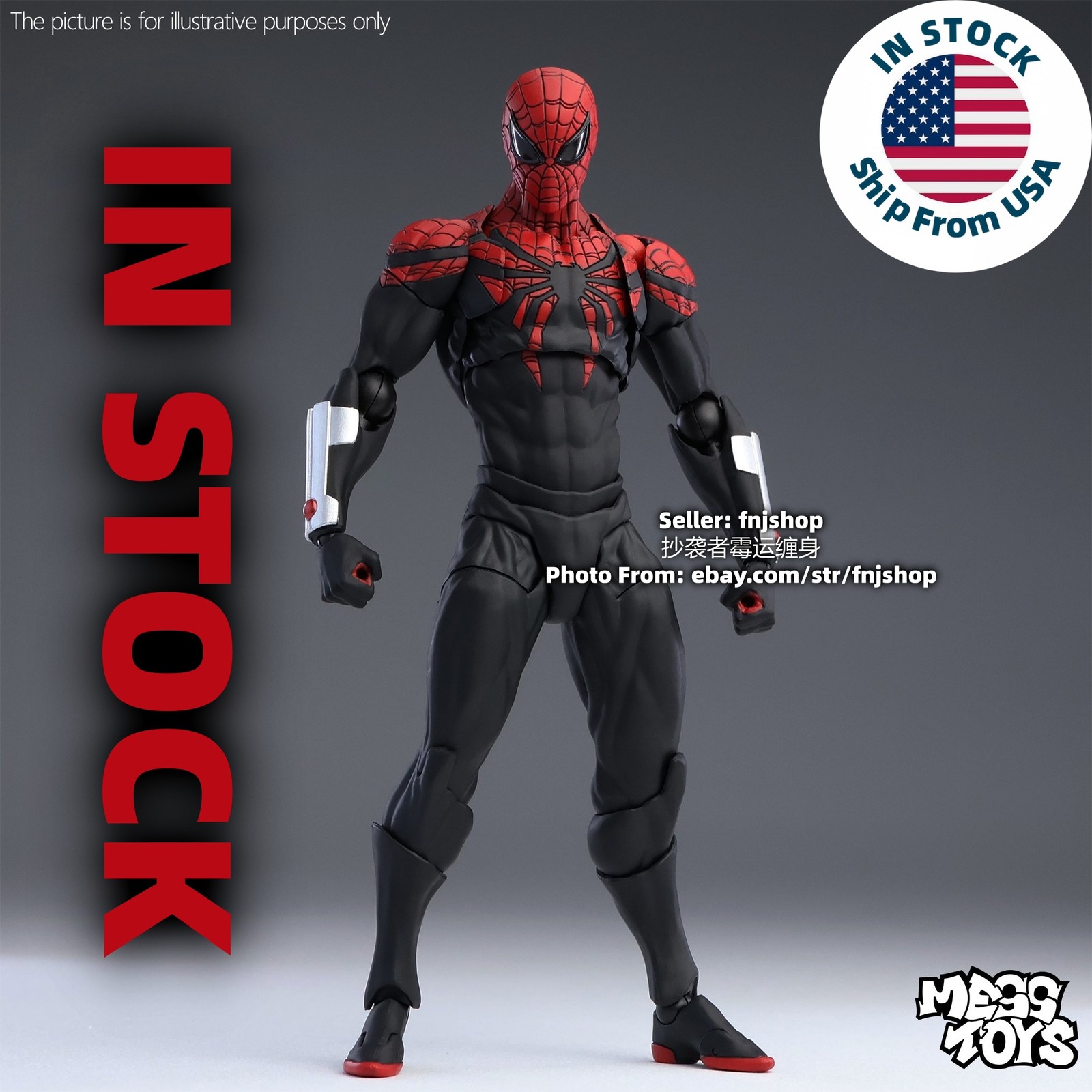 CT Toys Mess Toys Superior Spiderman Octopus Spider Action Figure Boxed US STOCK CT Toys Mess Toys Superior Spiderman Octopus Spider Action Figure Boxed US STOCK