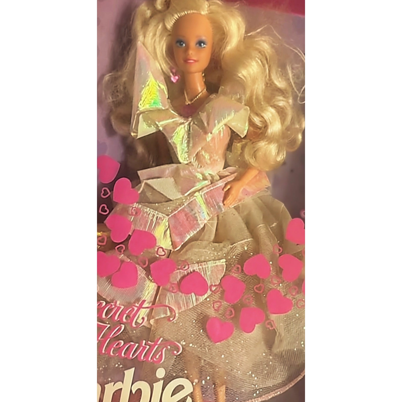 VINTAGE 1992 Mattel SECRET HEARTS Barbie #7902 Original Box Vtg Pink Play Label