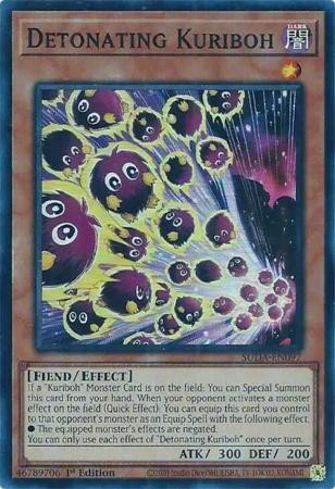 Yugioh Detonating Kuriboh - SUDA-EN097 - Super Rare - 1st Edition Near Mint, En