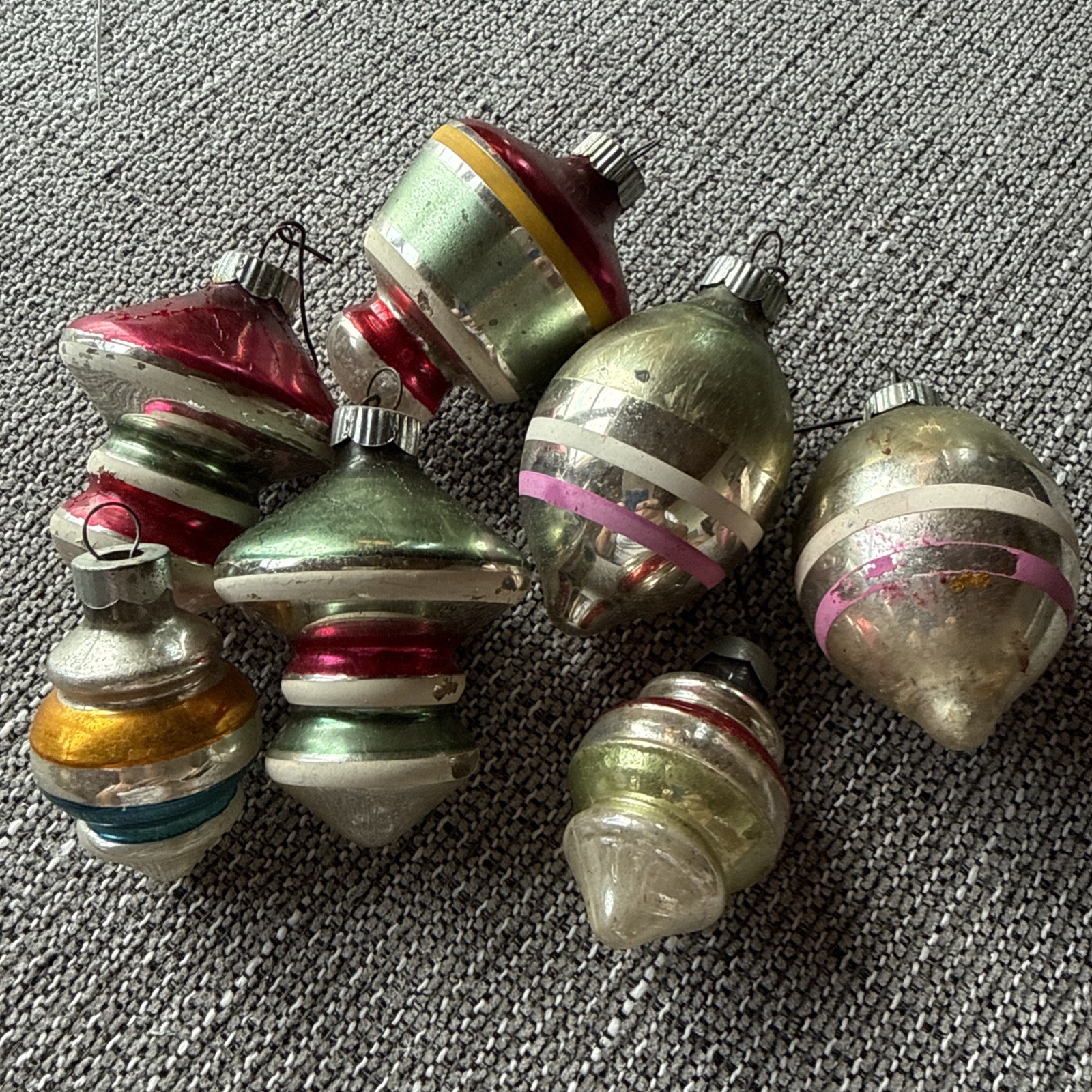 7 Unusual Shiny Brite Vintage Christmas Ornaments