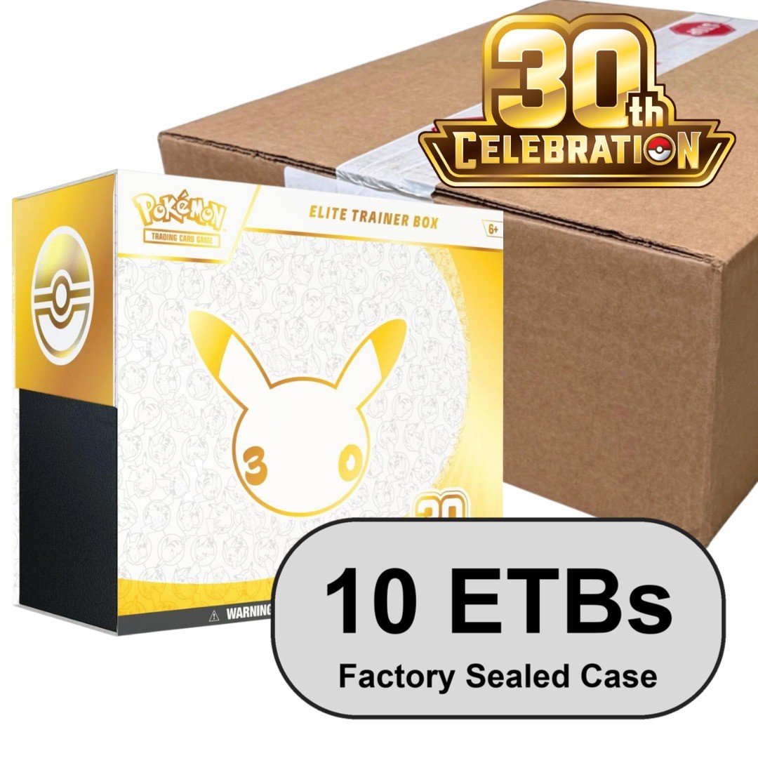 Pokemon 30th Celebration Elite Trainer Box 10 ETB Case Sealed