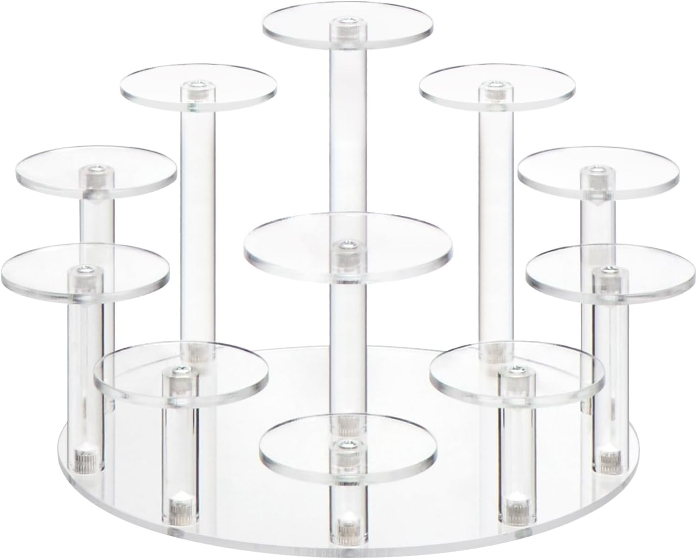 Round Acrylic Jewelry Stand Acrylic Display Riser Stands Dessert Tower Display T