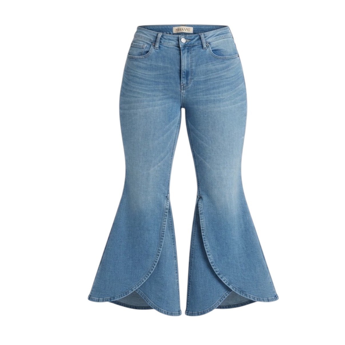 Shyanne Petal Hem Flare Jeans Light Wash Denim Bell Bottom Western Size 33 Short Shyanne Petal Hem Flare Jeans Light Wash Denim Bell Bottom Western Size 33 Short
