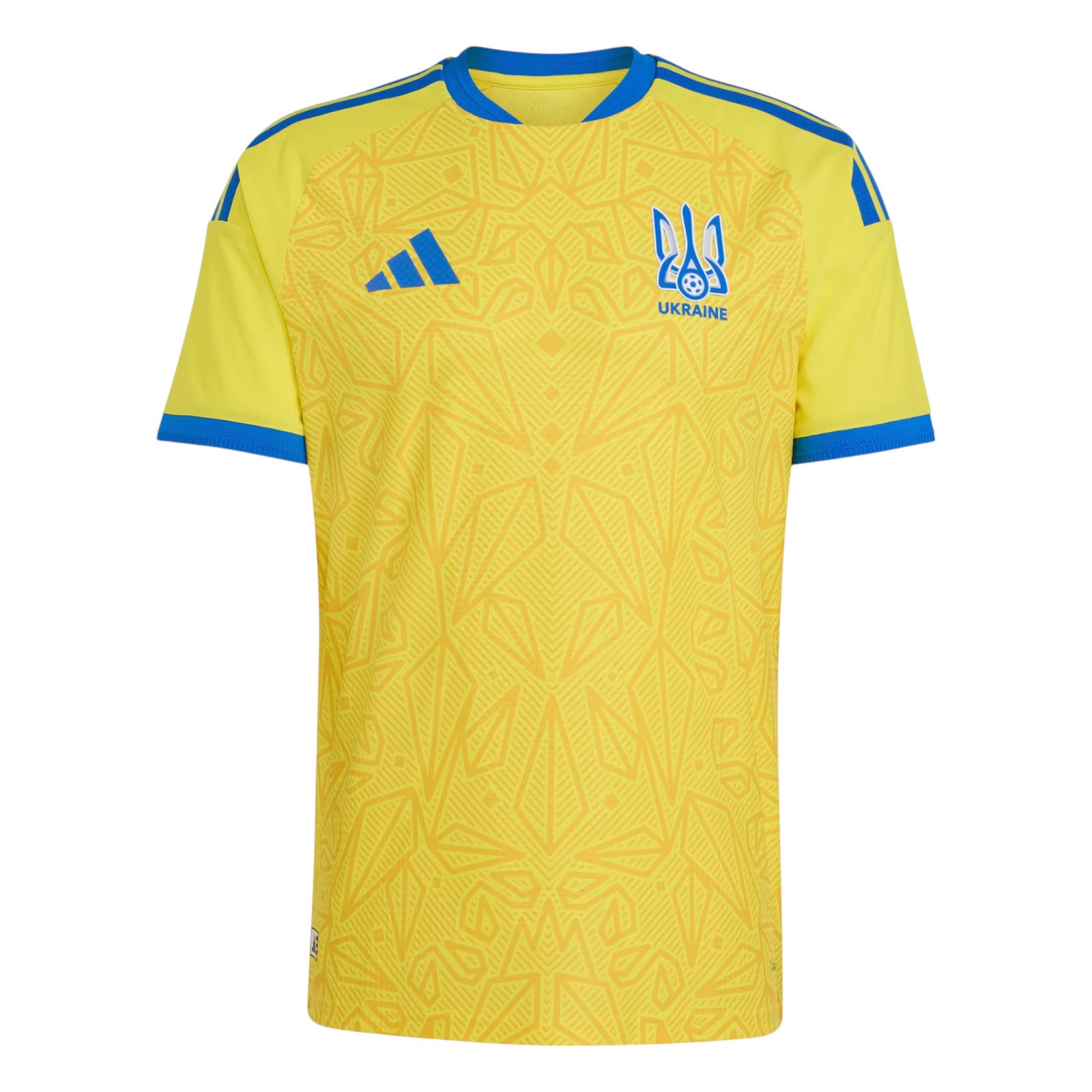 Men\'s Adidas Yellow Ukraine 26  Home Authentic Soccer Jersey KC6032 New $150