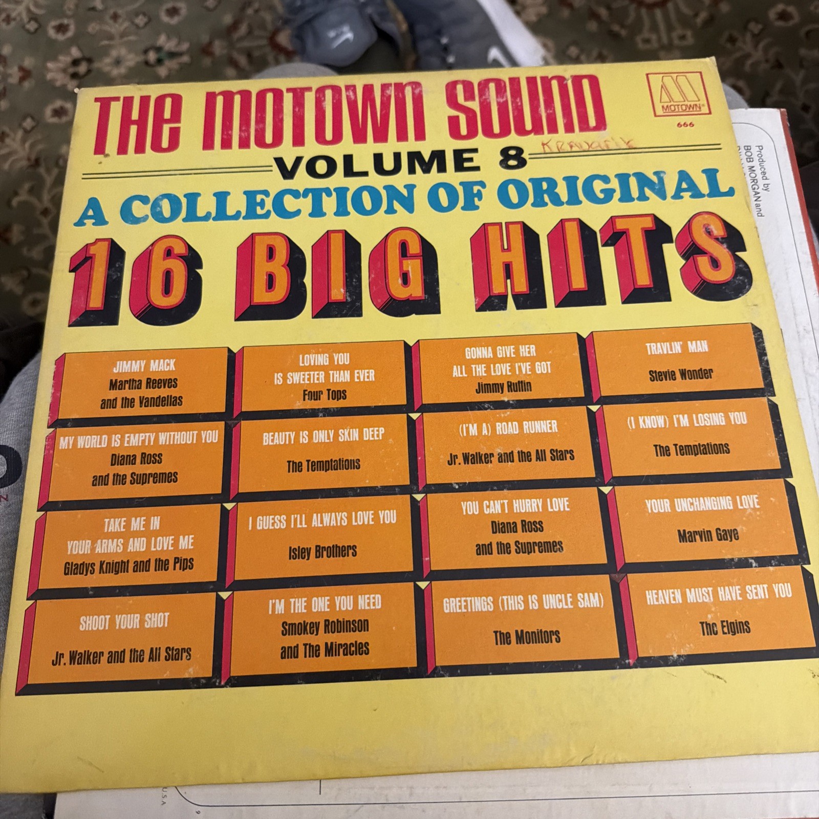 MOTOWN SOUND VOL. 8 Various Artists MOTOWN LP mono k MOTOWN SOUND VOL. 8 Various Artists MOTOWN LP mono k