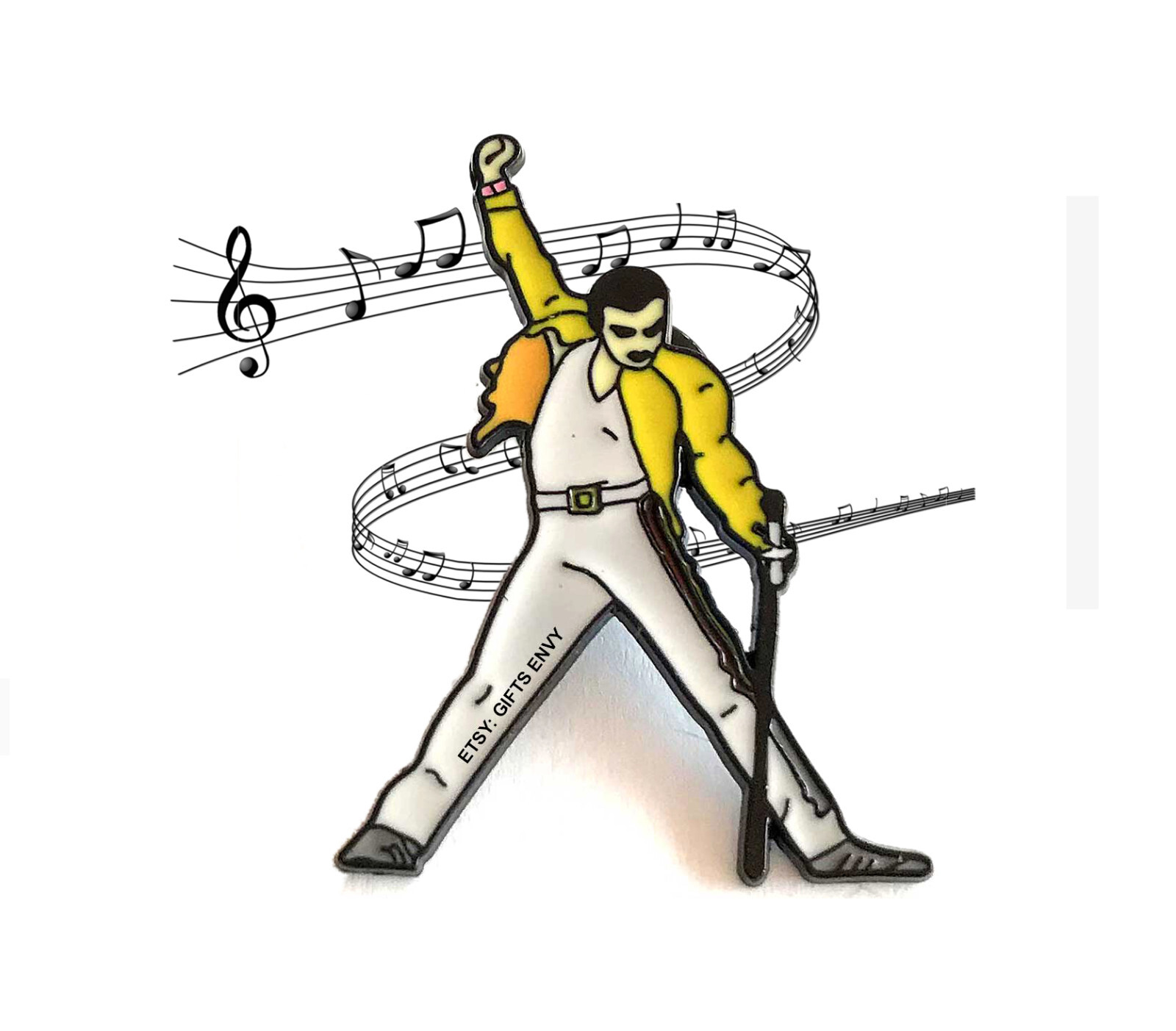 Freddie Mercury - Musician Lapel Pin, Queen Freddie Mercury Brooch Pin Freddie Mercury - Musician Lapel Pin, Queen Freddie Mercury Brooch Pin