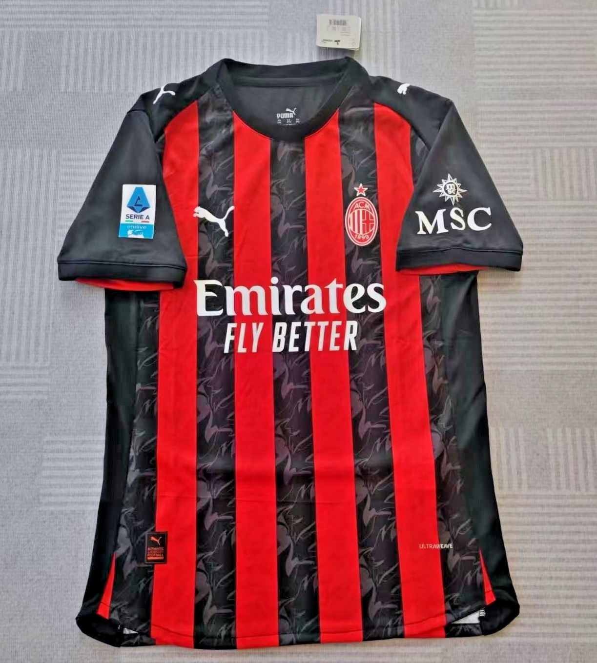 AC Milan 2025/26 Home Player Version Jersey featuring Modric #14 AC Milan 2025/26 Home Player Version Jersey featuring Modric #14