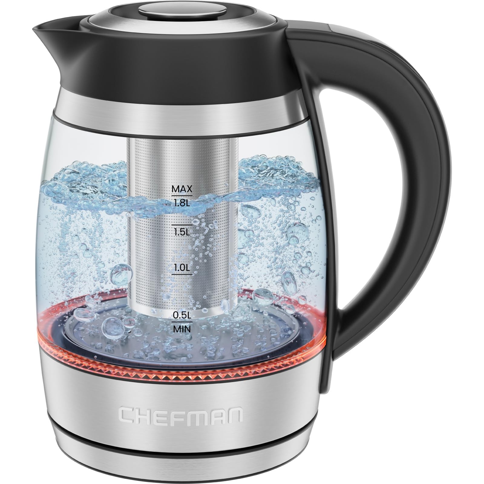 Chefman Custom-Temp 1.8L Electric Kettle - Stainless Steel Chefman Custom-Temp 1.8L Electric Kettle - Stainless Steel