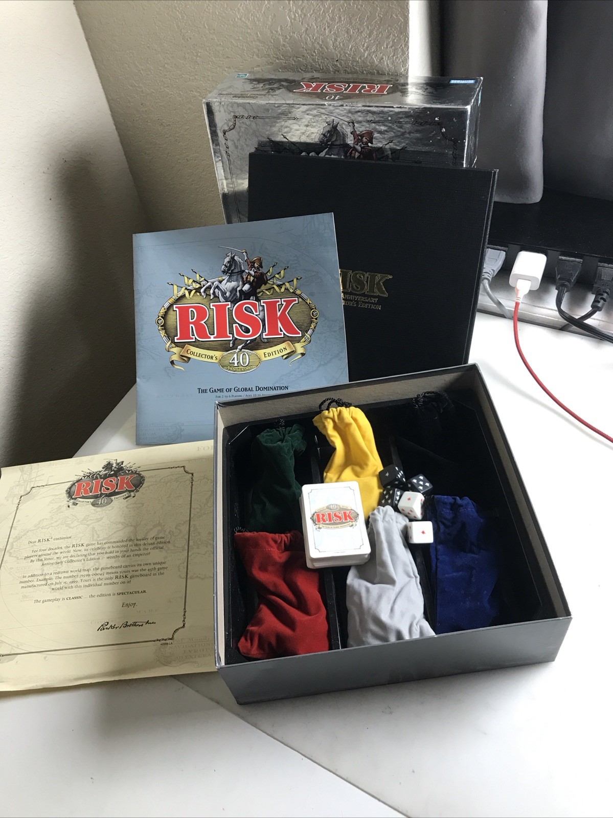Hasbro Risk 40th Anniversary Collector\'s Edition Board Game Complete Hasbro Risk 40th Anniversary Collector\'s Edition Board Game Complete