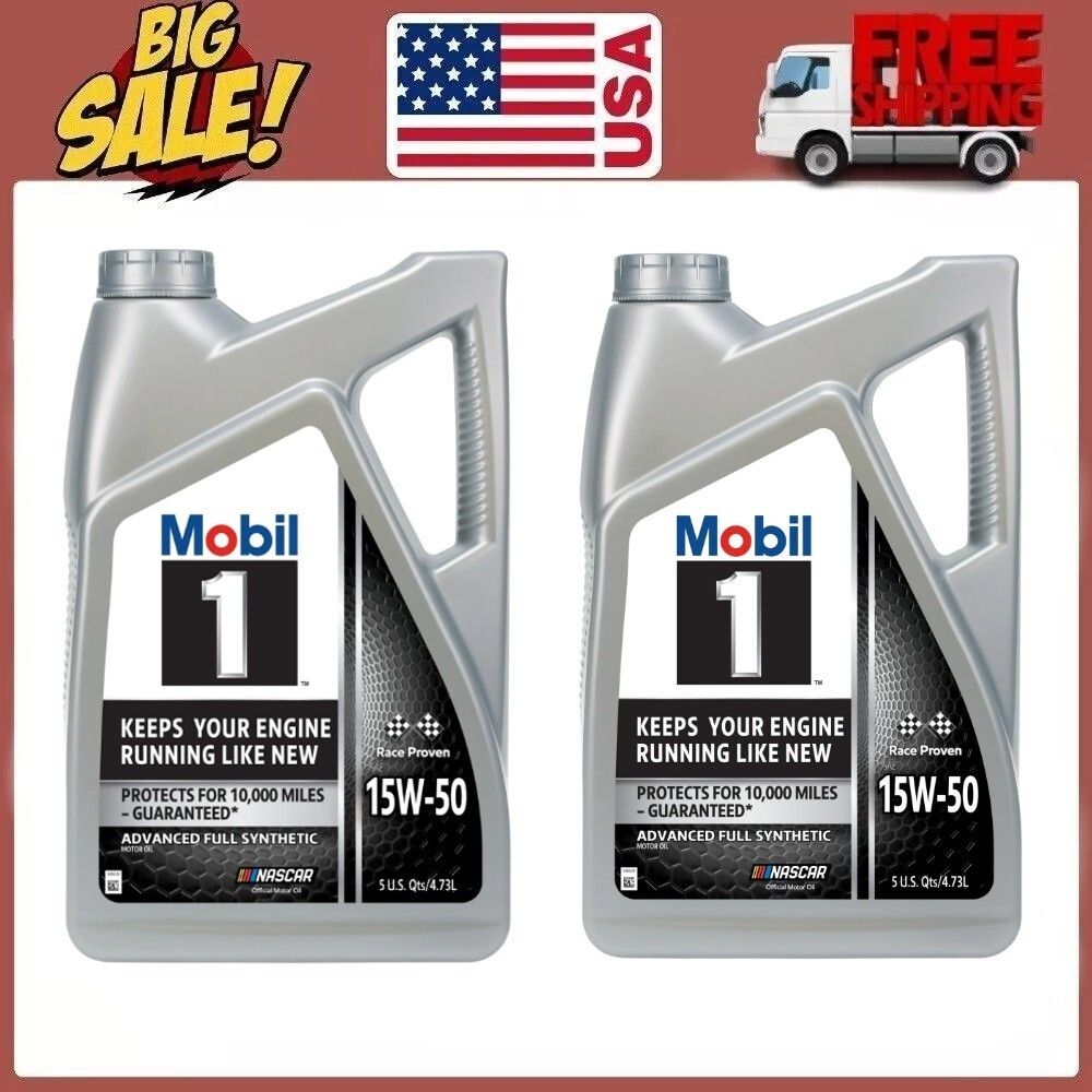 🔥COMBO 2 PACK🔥 Mobil 1 Advanced Full Synthetic Motor Oil 15W-50, 5 Quart 🔥COMBO 2 PACK🔥 Mobil 1 Advanced Full Synthetic Motor Oil 15W-50, 5 Quart