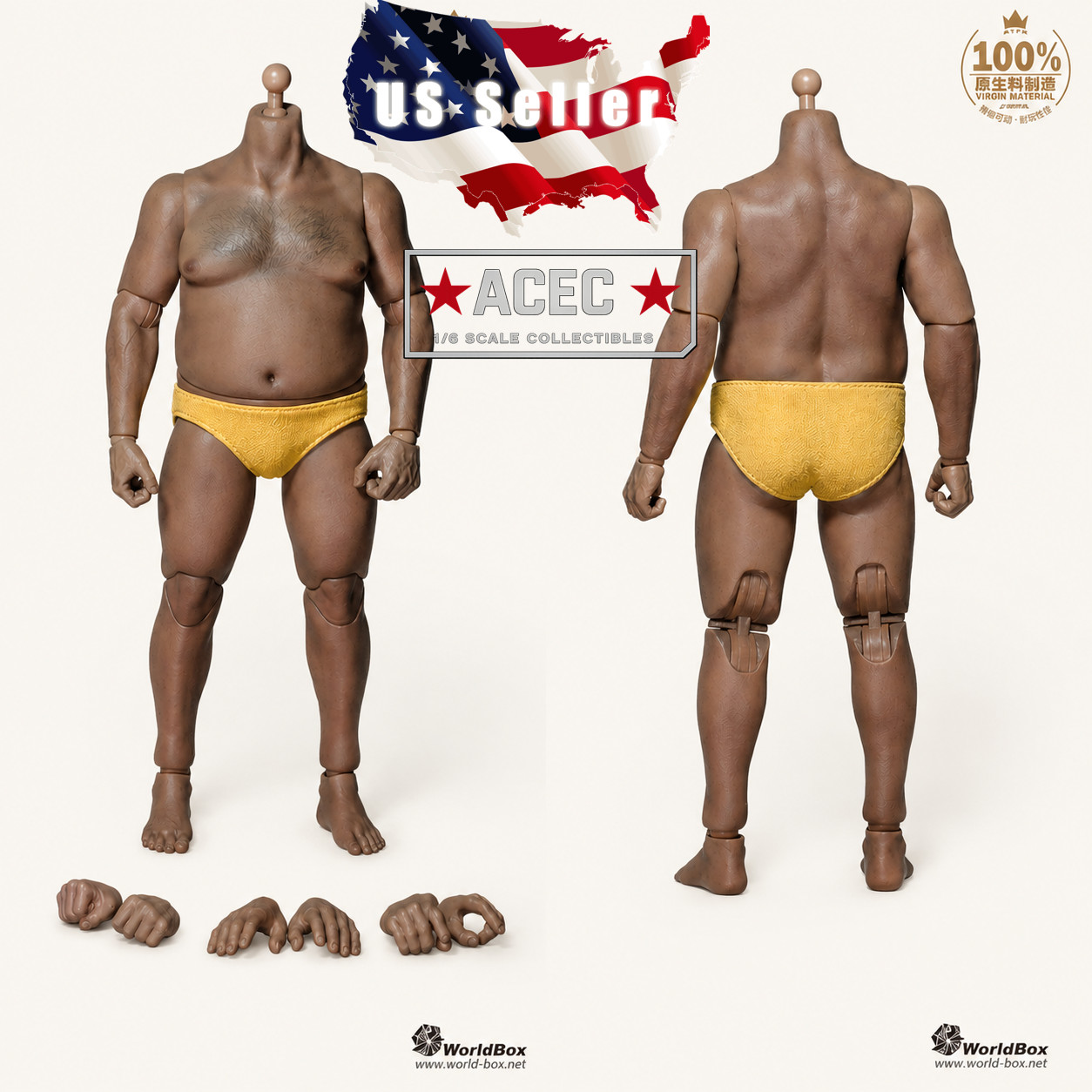 WorldBox AT018 1/6 Plump Male Durable Body 12\ WorldBox AT018 1/6 Plump Male Durable Body 12\